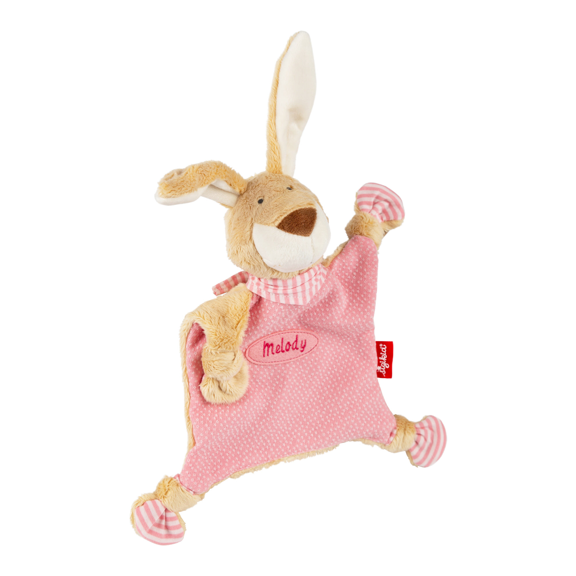 Namensschnuffeltuch Hase rosa Namensschnuffeltuch Hase rosa