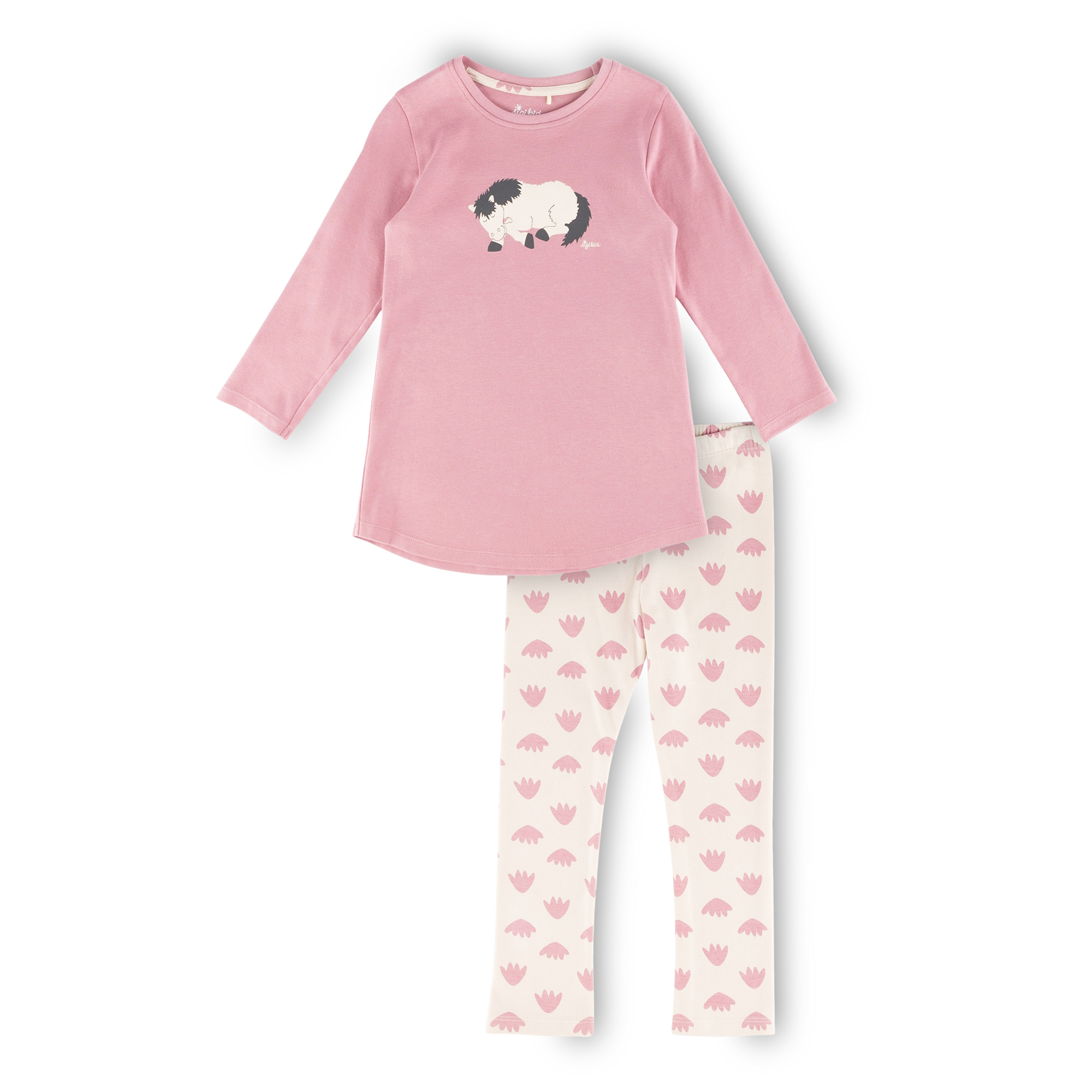 Kinder Schlafanzug Pony lang, rosa