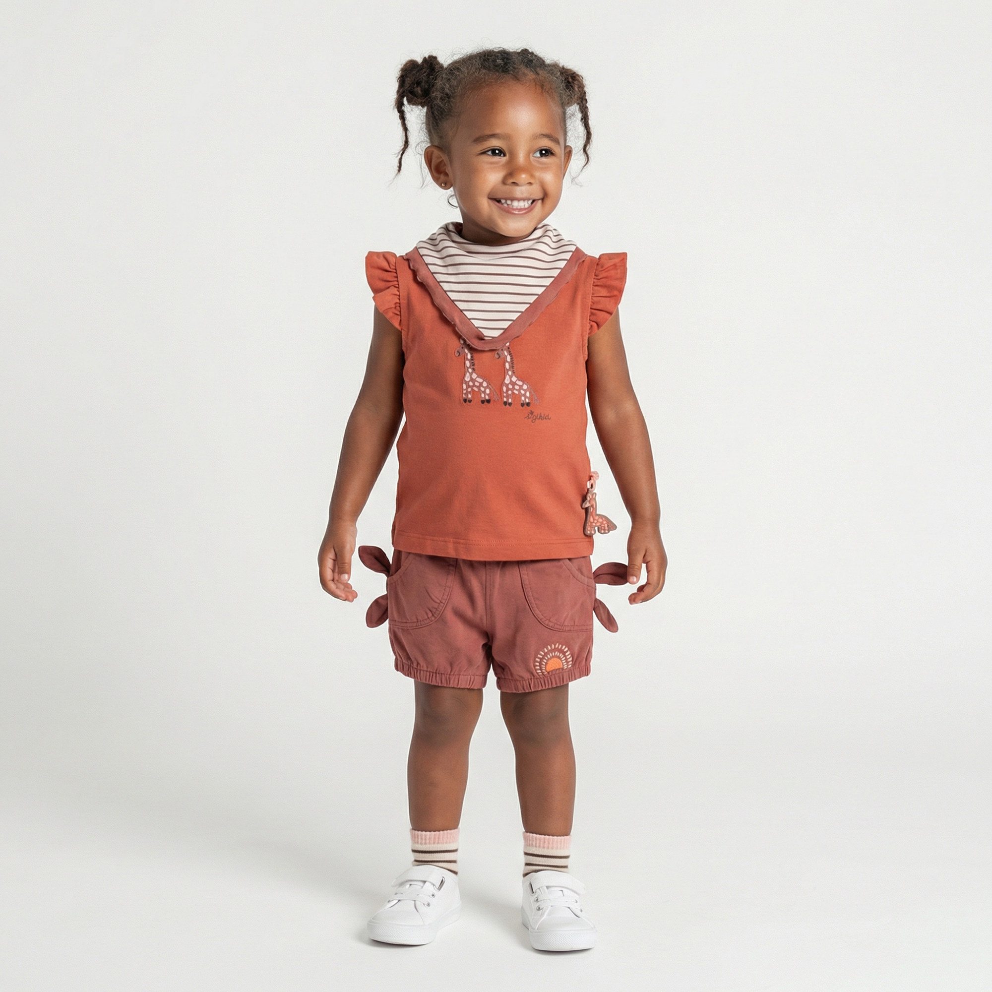 Baby Wendehalstuch Savanne, rotbraun