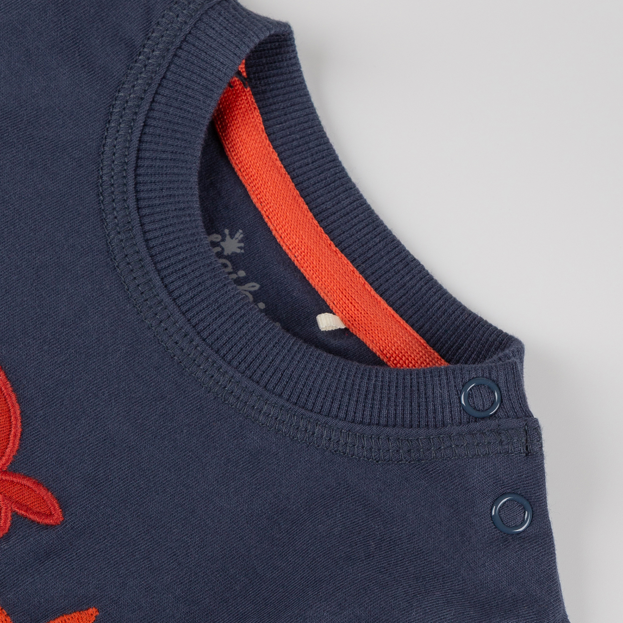 Baby T-Shirt Oktopus, blau