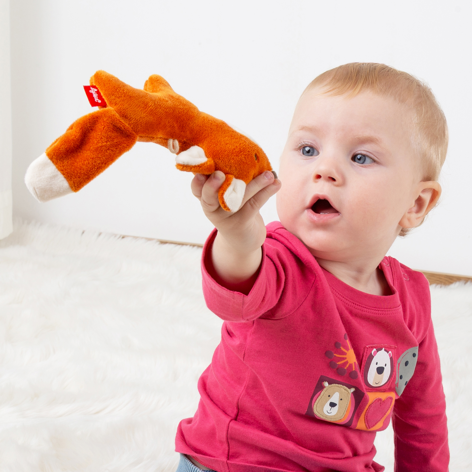 Baby Greifling Fuchs Red Stars