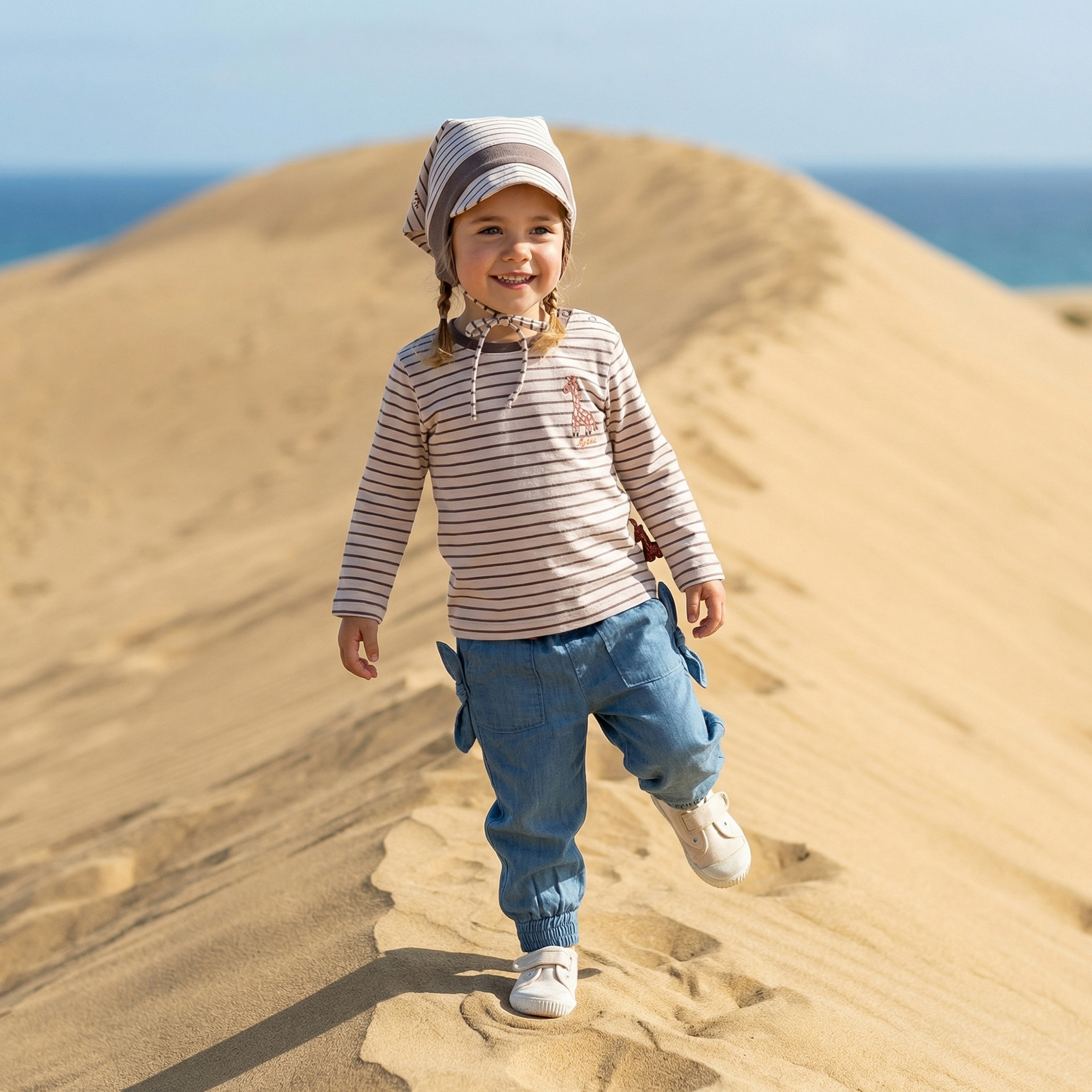 Baby Chambray Hose, hellblau