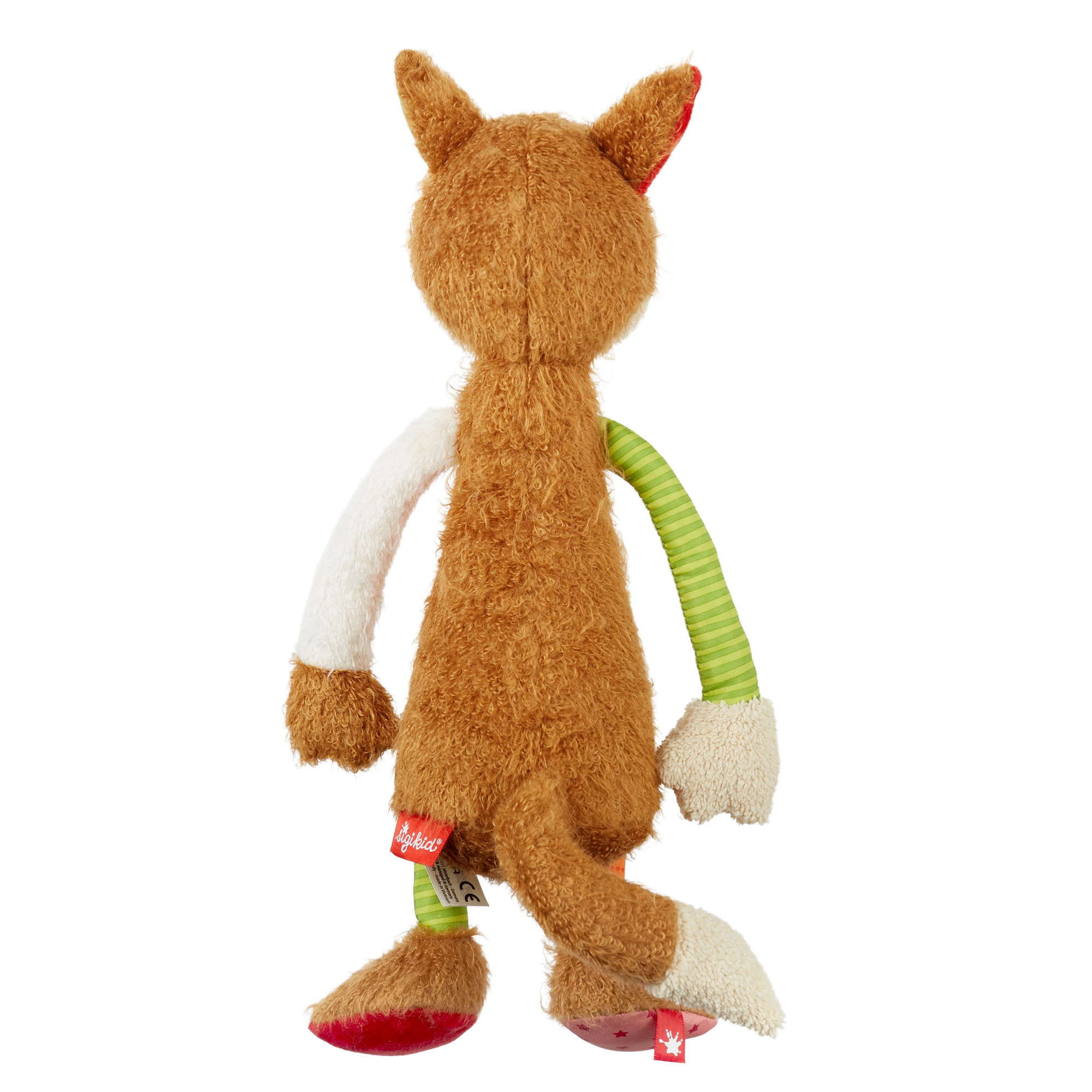 Dangling soft toy fox, Patchwork Sweety