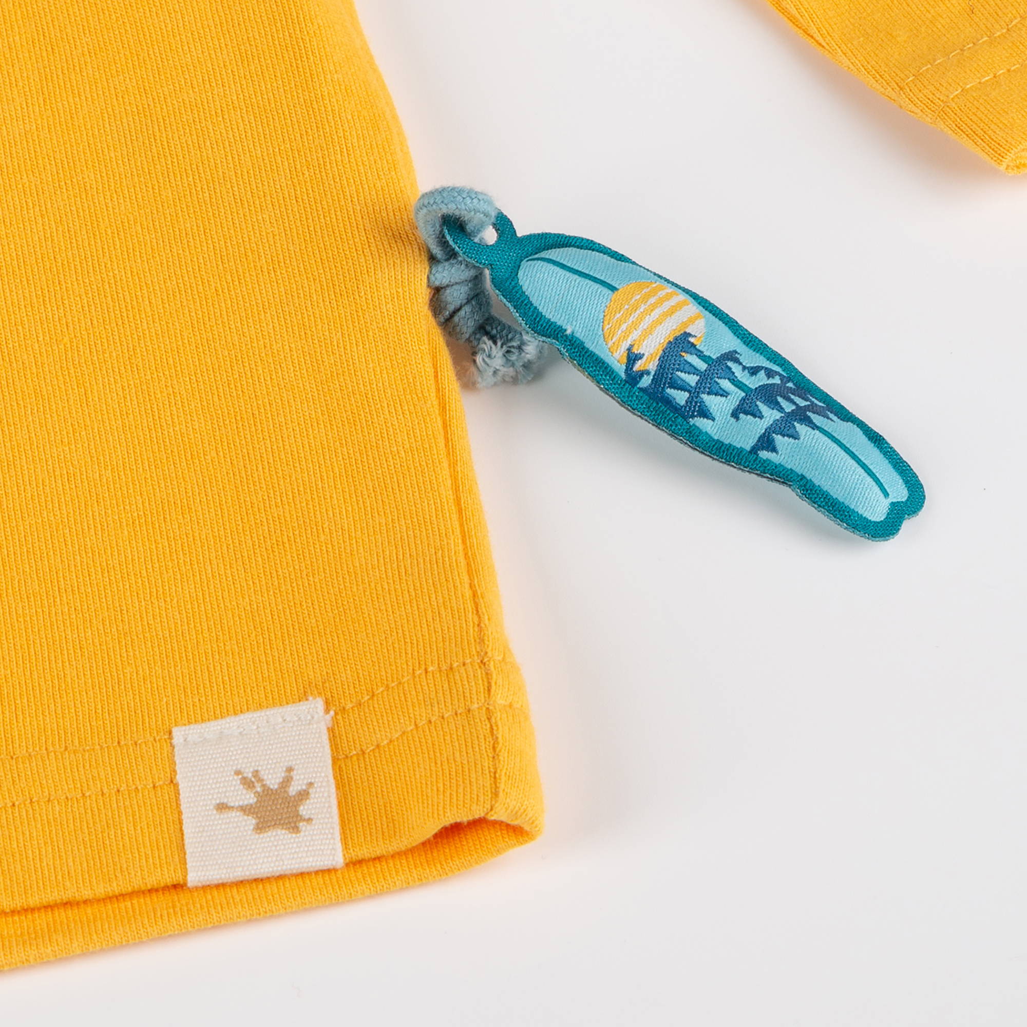 Kinder Langarmshirt Hai, gelb