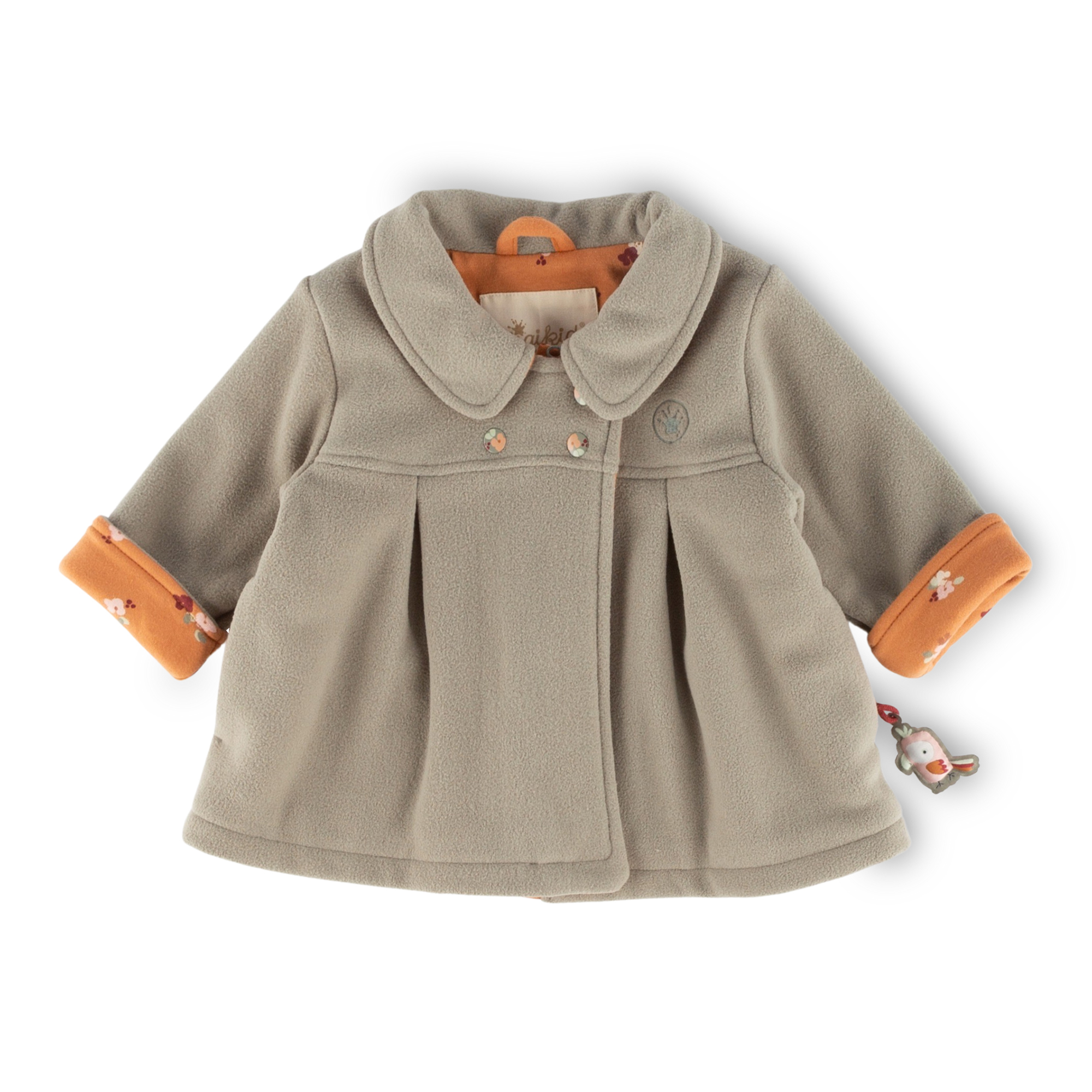 Baby Fleecejacke mit Kragen, grün Baby Fleecejacke mit Kragen, grün