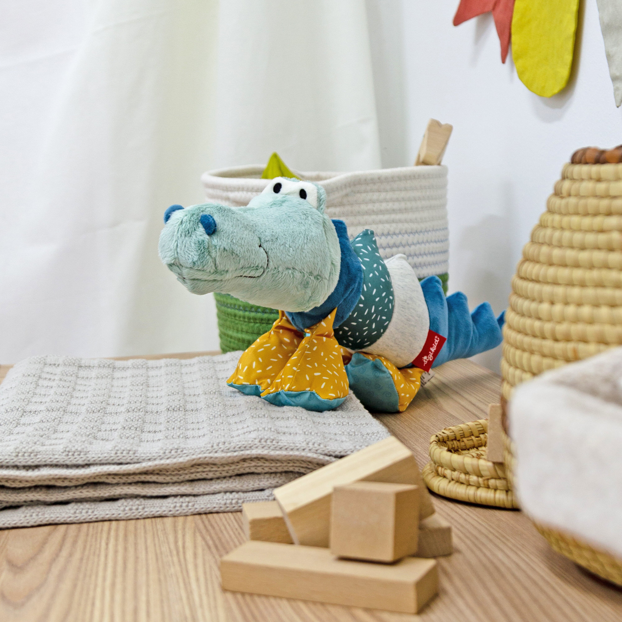 Kuscheltier Krokodil, Patchwork Sweety Kuscheltier Krokodil, Patchwork Sweety