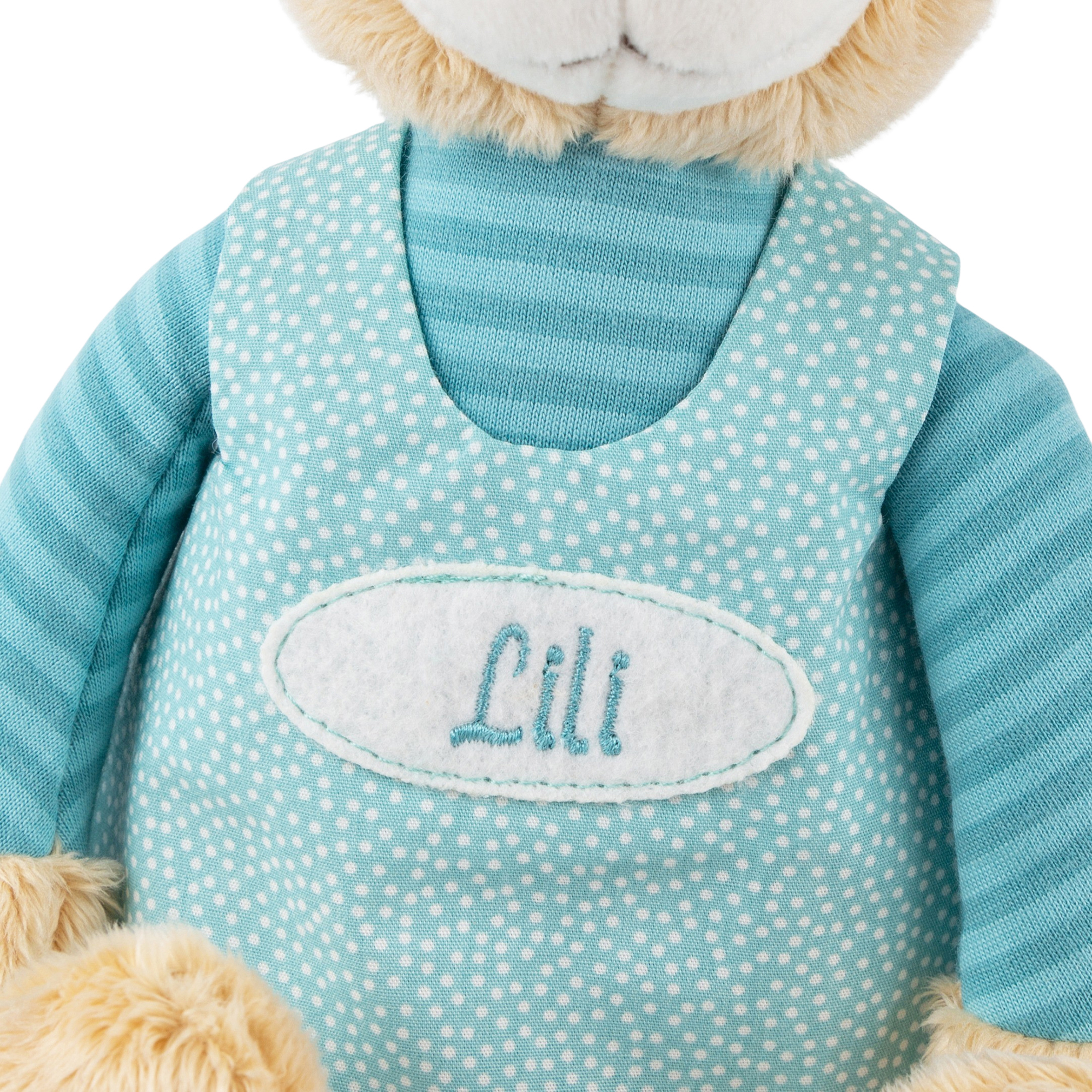 Kuscheltier Namensspielfigur Hase türkis Kuscheltier Namensspielfigur Hase türkis