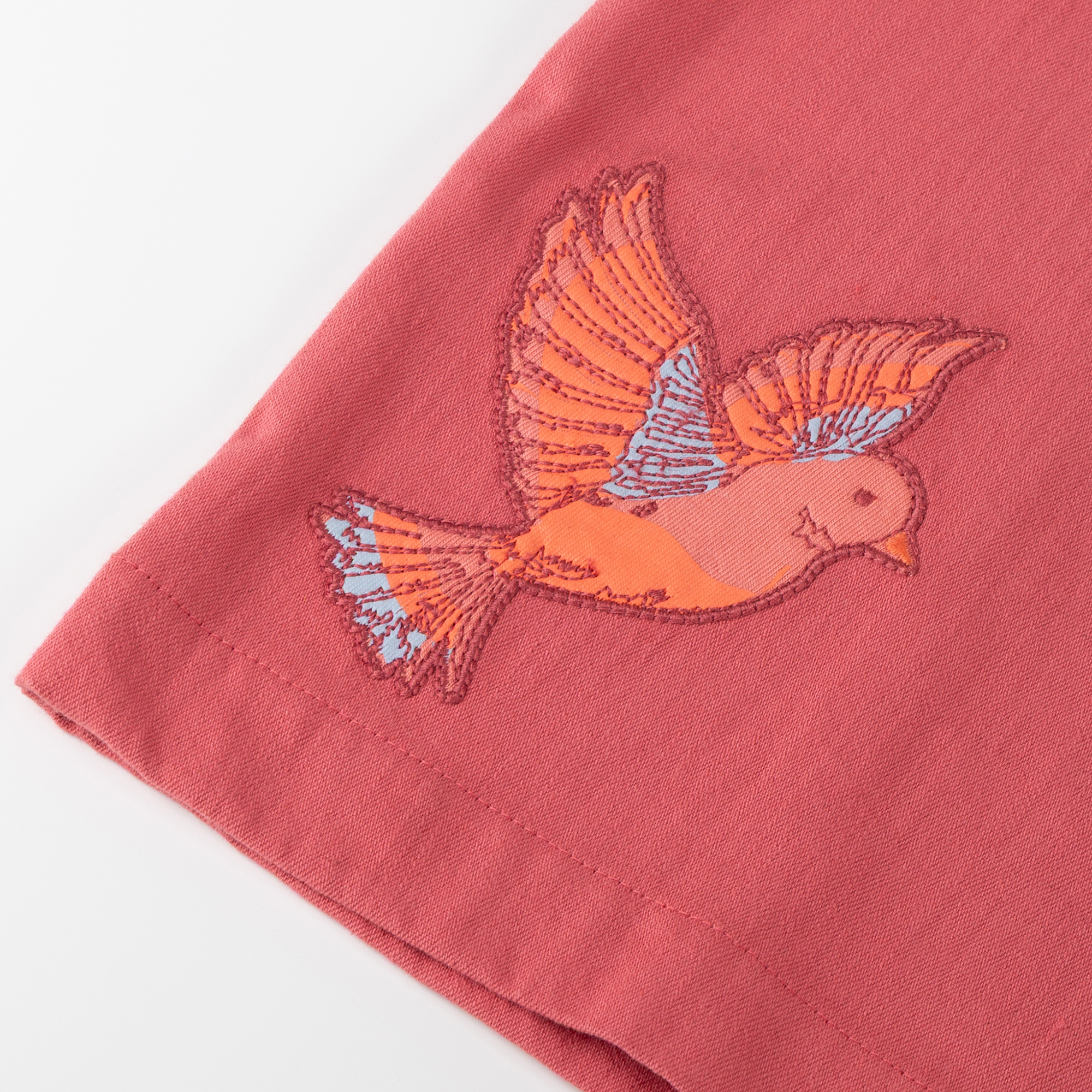 Kinder Culotte mit Vogel Motiv, rosarot