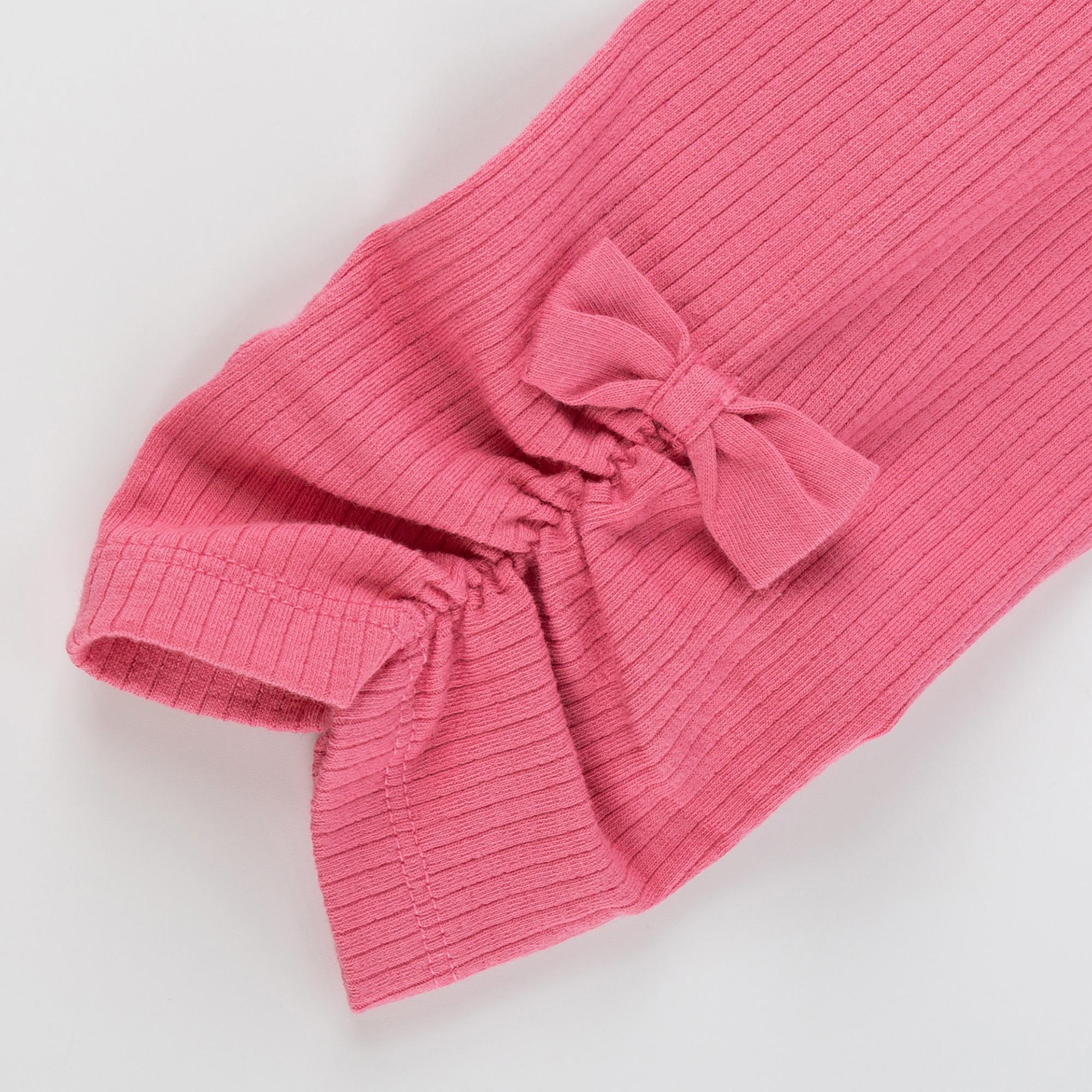 Kinder Rippstrick Capri-Leggings, rosa, Funny Dog Kinder Rippstrick Capri-Leggings, rosa, Funny Dog