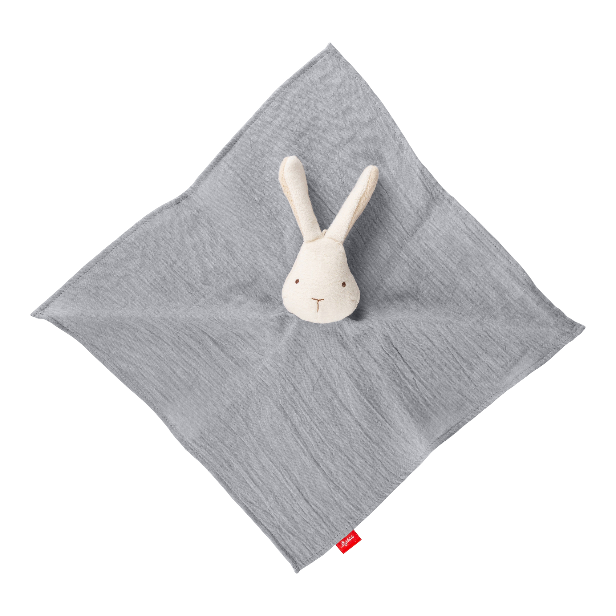 Baby Musselin Schnuffeltuch Hase, grau