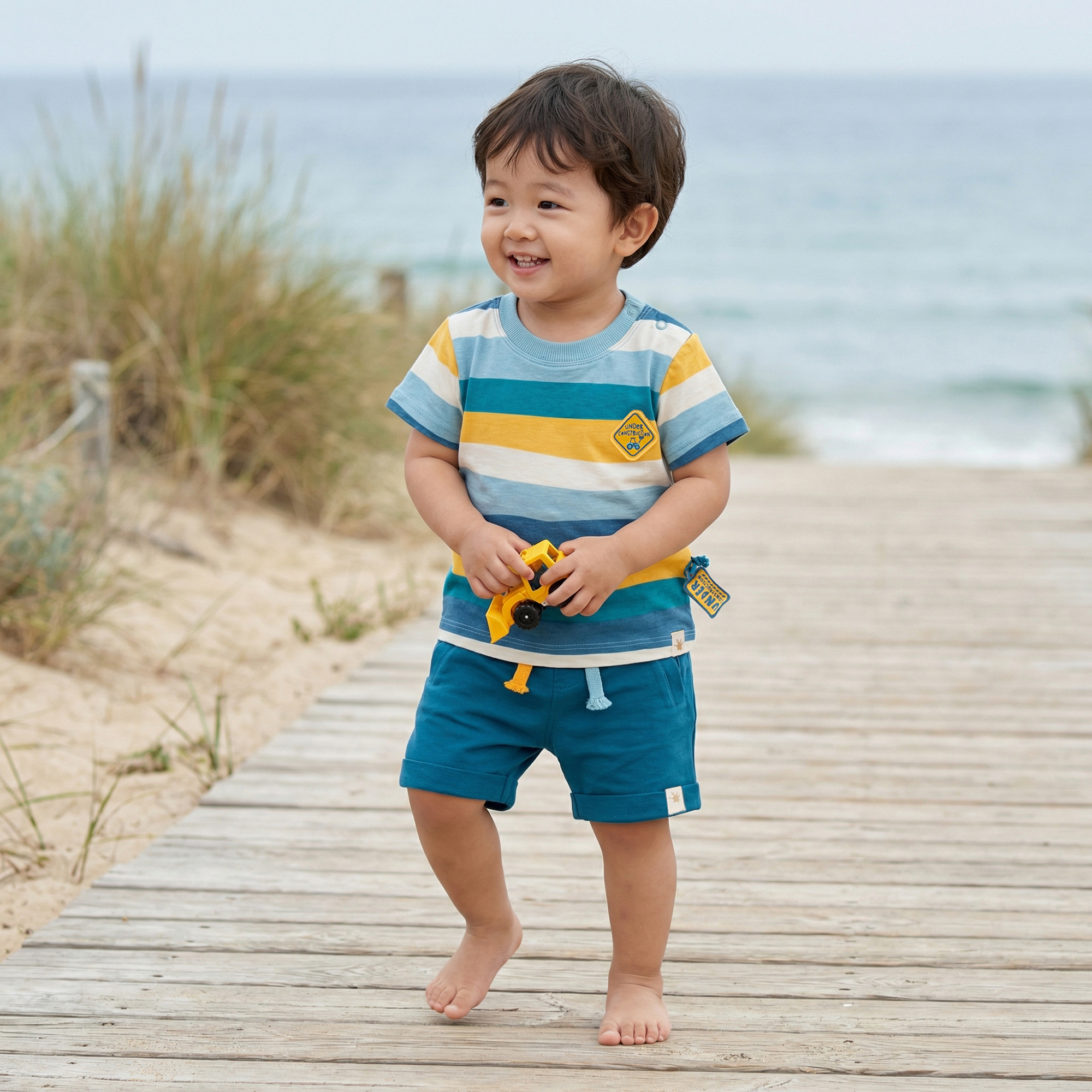 Baby jersey shorts, pockets, Tractor & Co