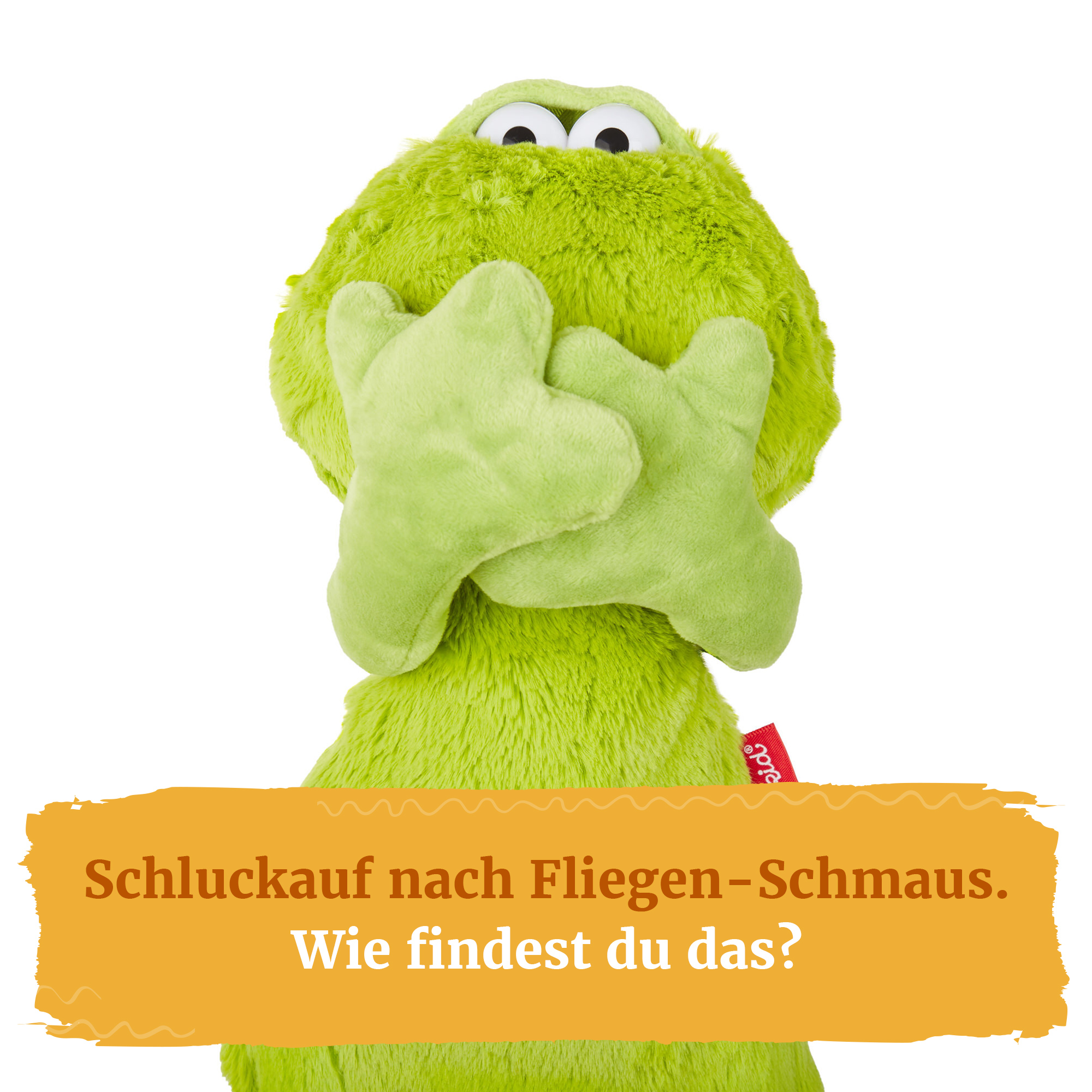 "Express your mood" plush frog