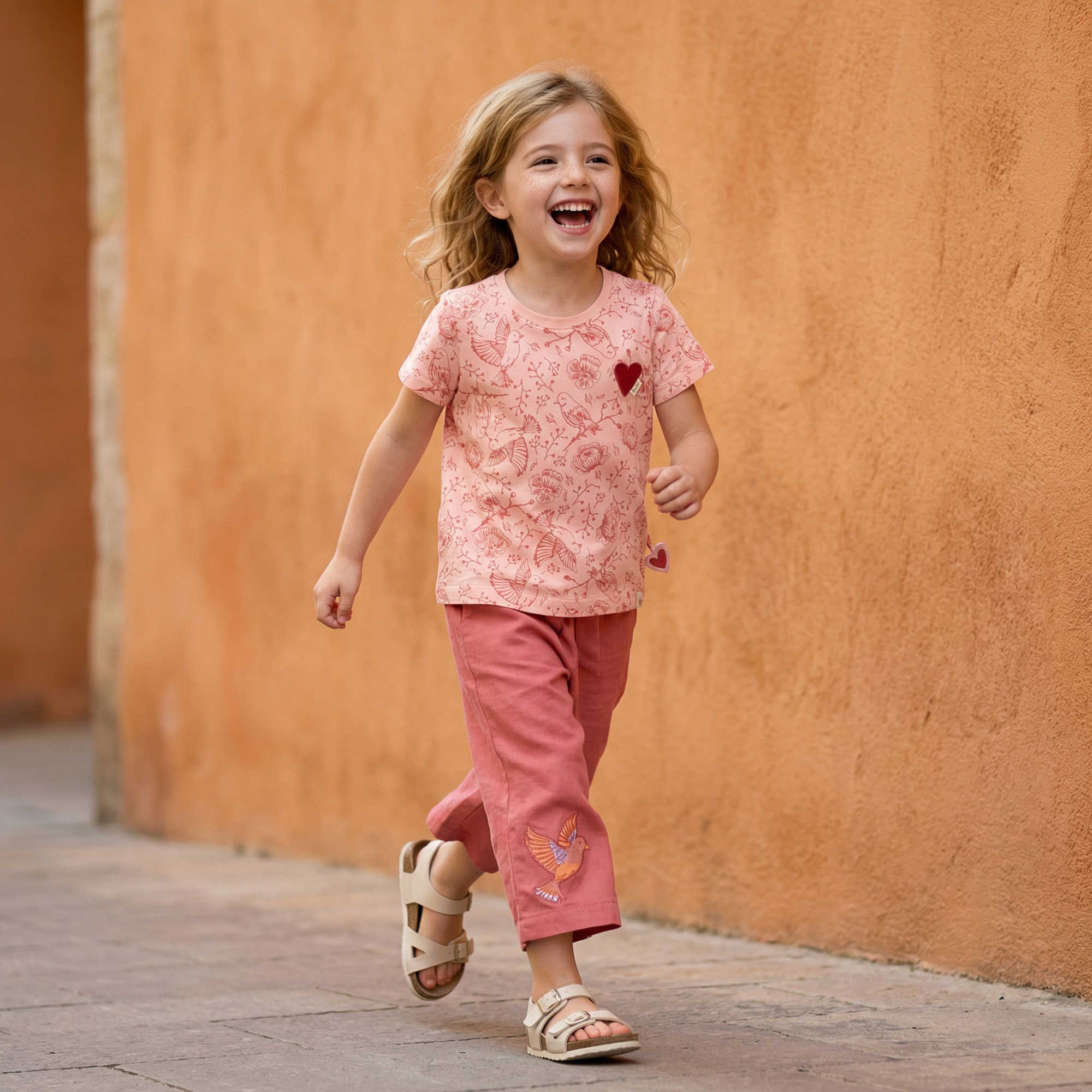 Children's T-shirt, graphic print Spring Birds