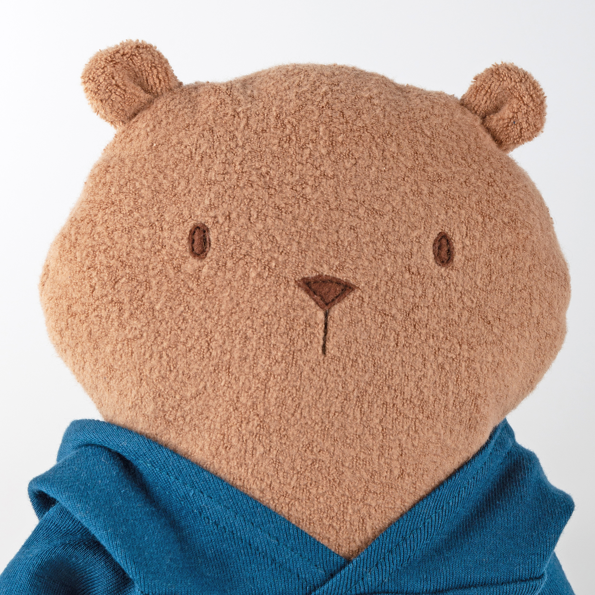 Kuschel Biberbär Mister O'Lui, blauer Hoody Kuschel Biberbär Mister O'Lui, blauer Hoody