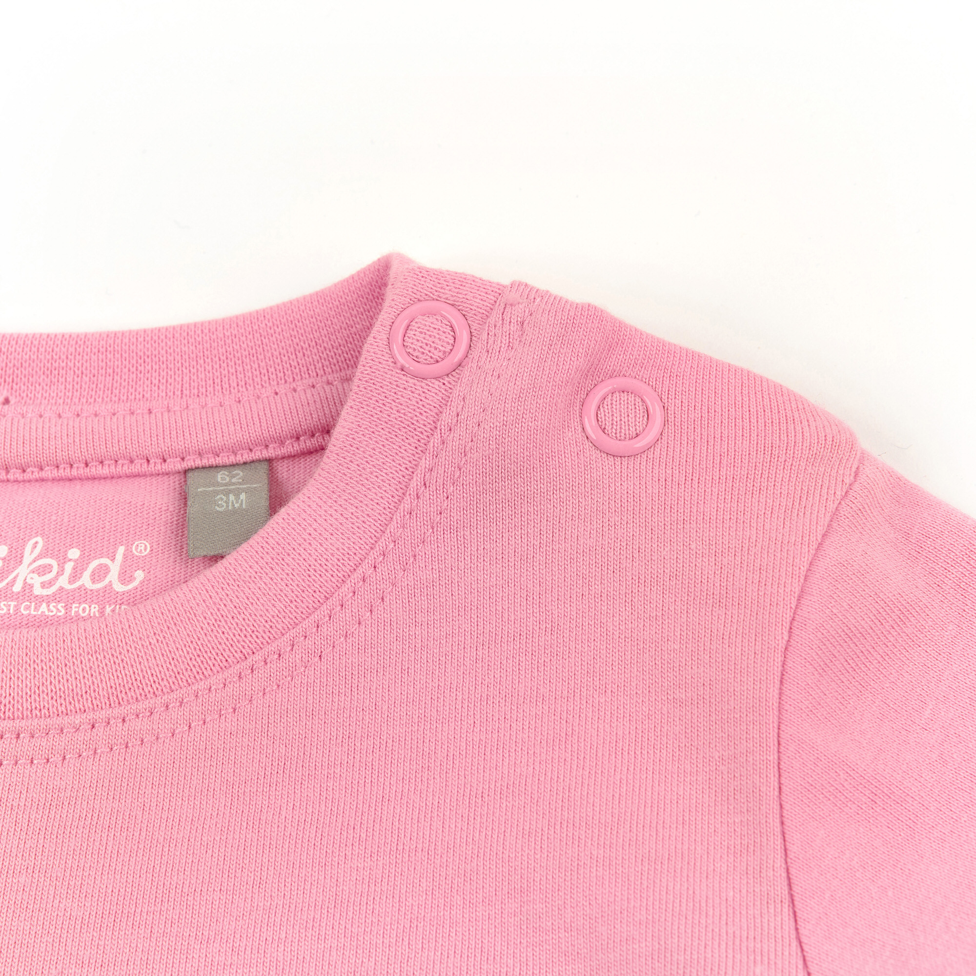 Rosa Baby T-Shirt mit Herzchen Stickerei