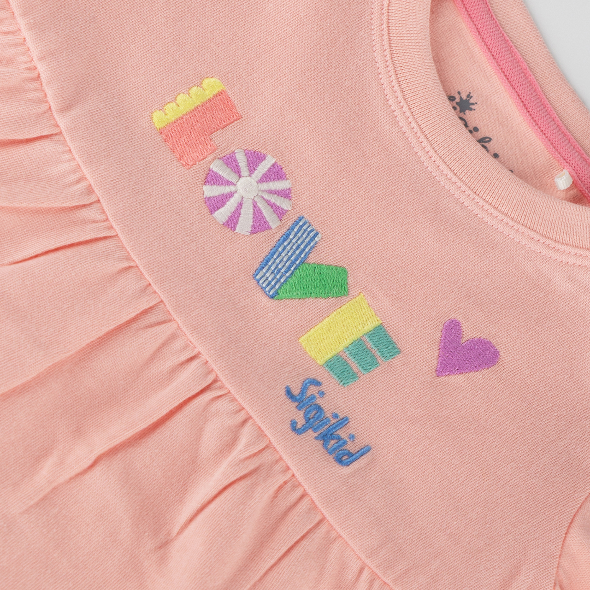 Baby Stufenkleid Love, rosa, Summer Vibes