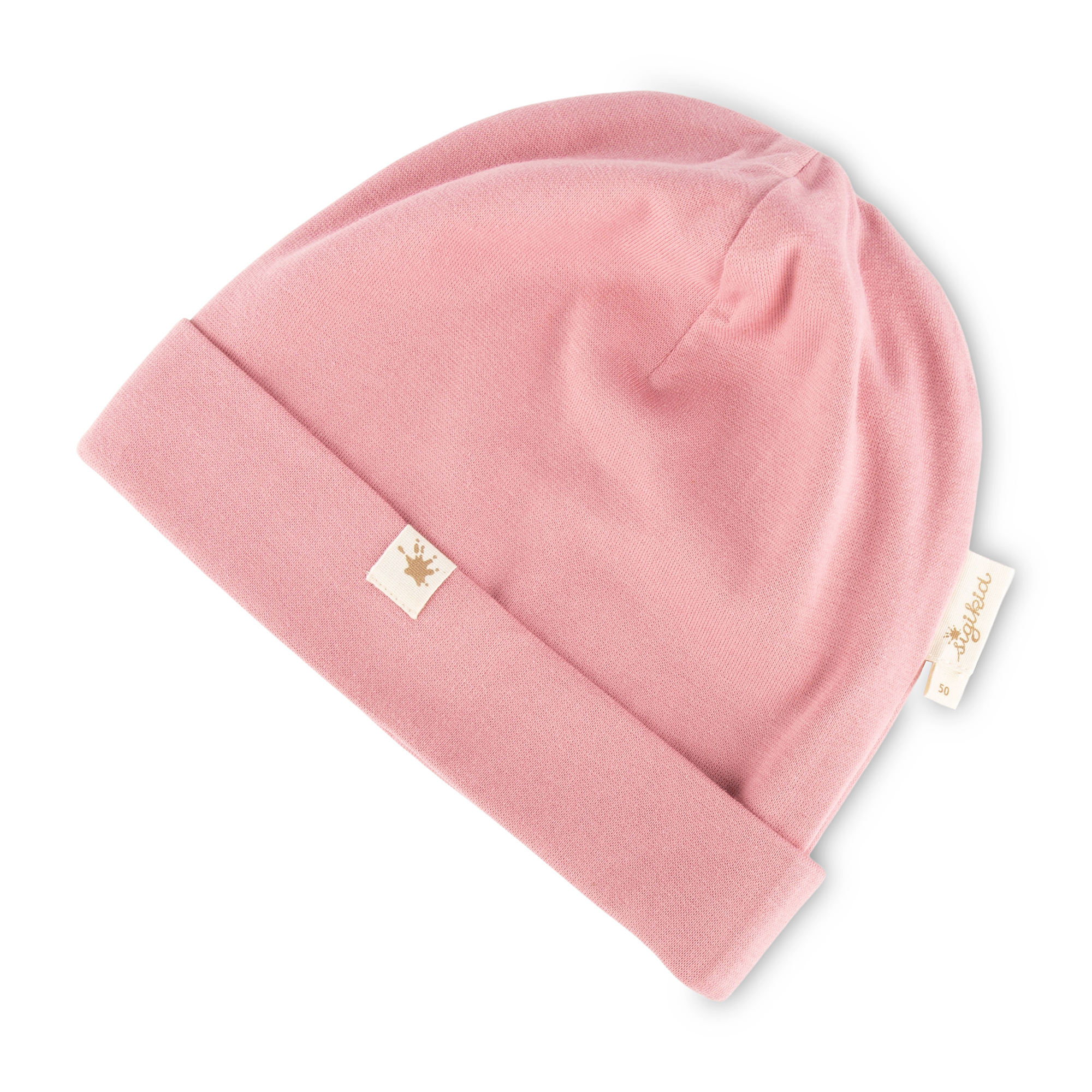 Kinder Mütze mit Aufschlag, rosa