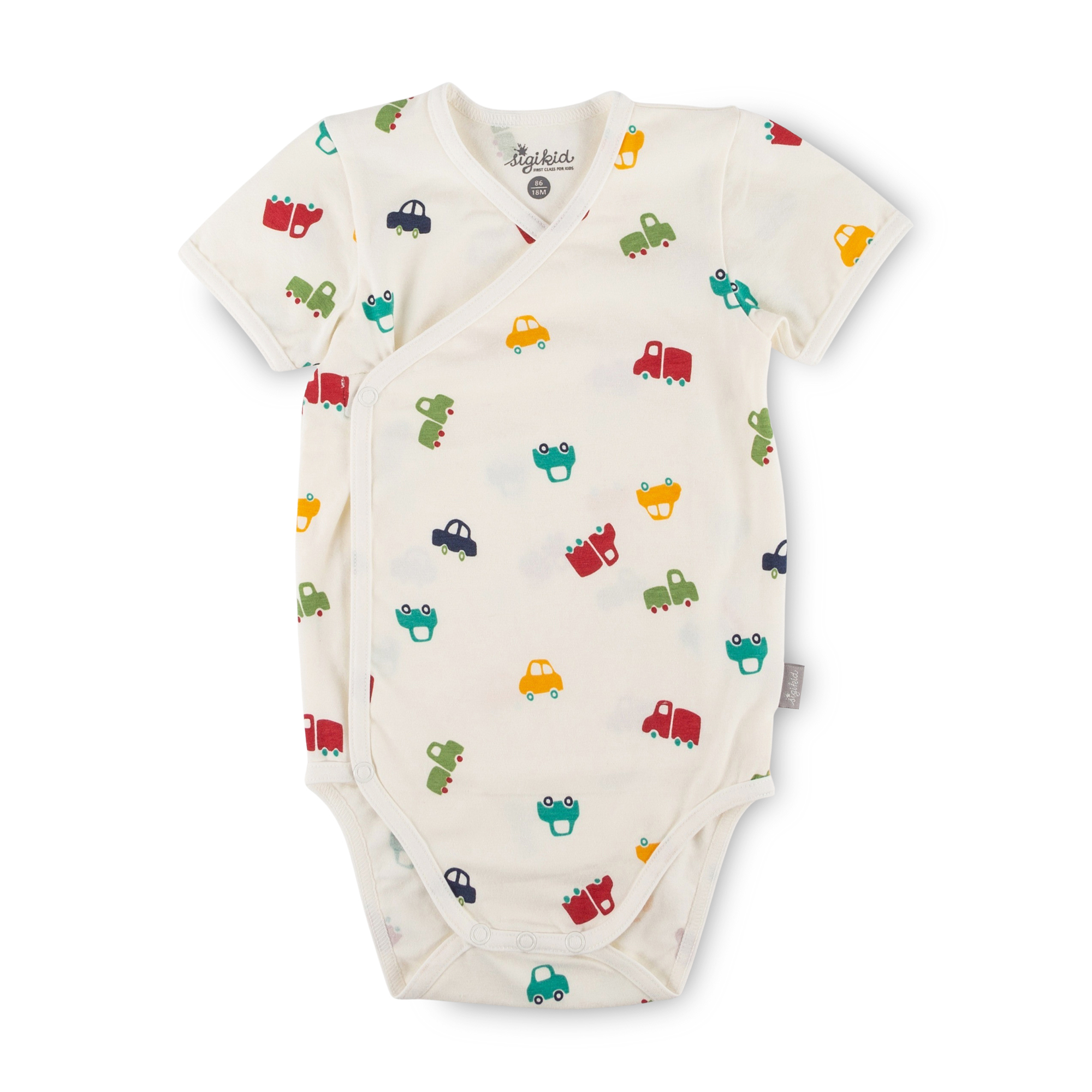 Kurzarm Baby Body, Auto Print Kurzarm Baby Body, Auto Print