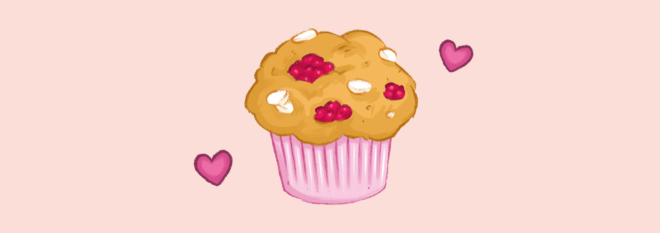 Himbeer-weiße-Schokolade-Dinkel-Muffins