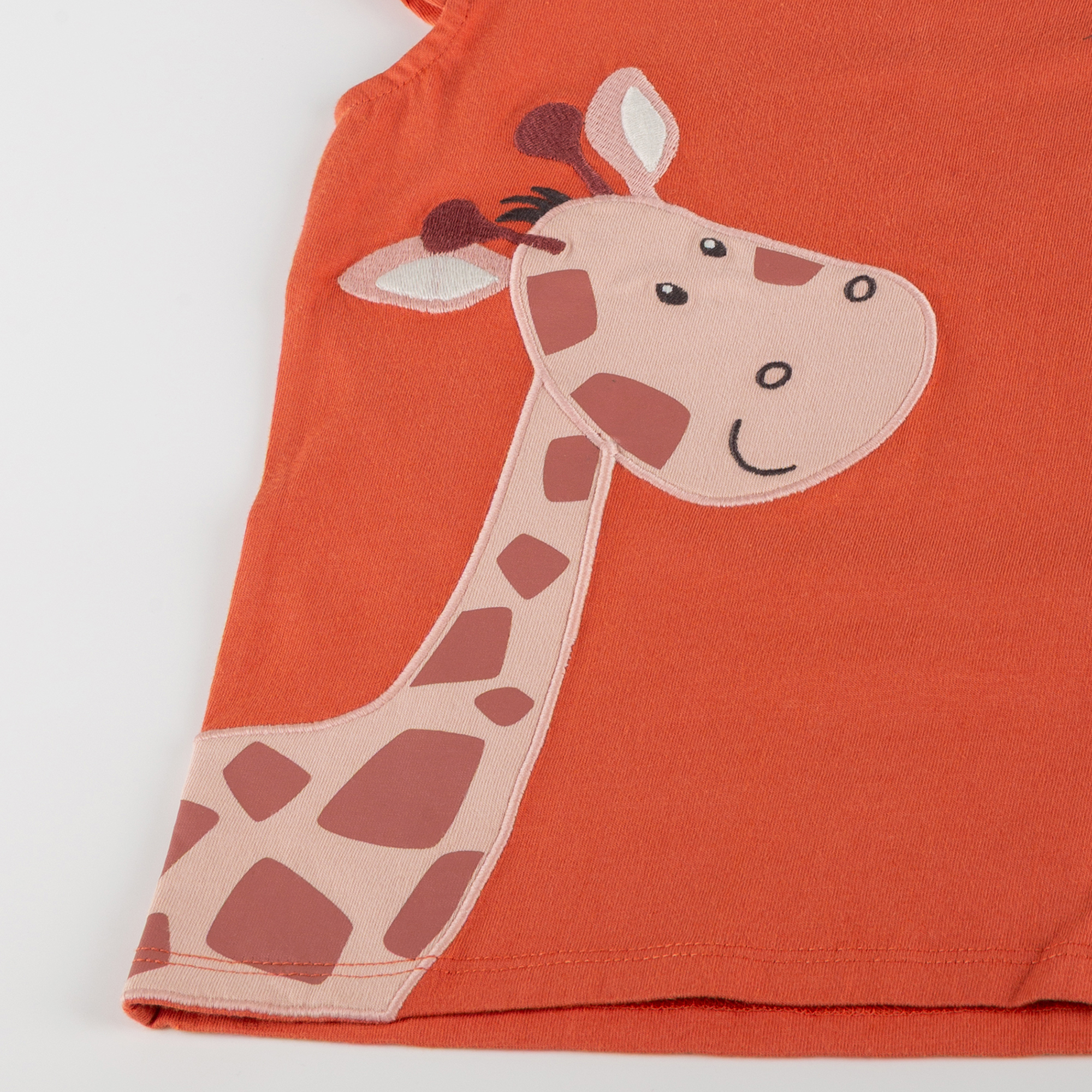 Kinder T-Shirt Giraffe, orange