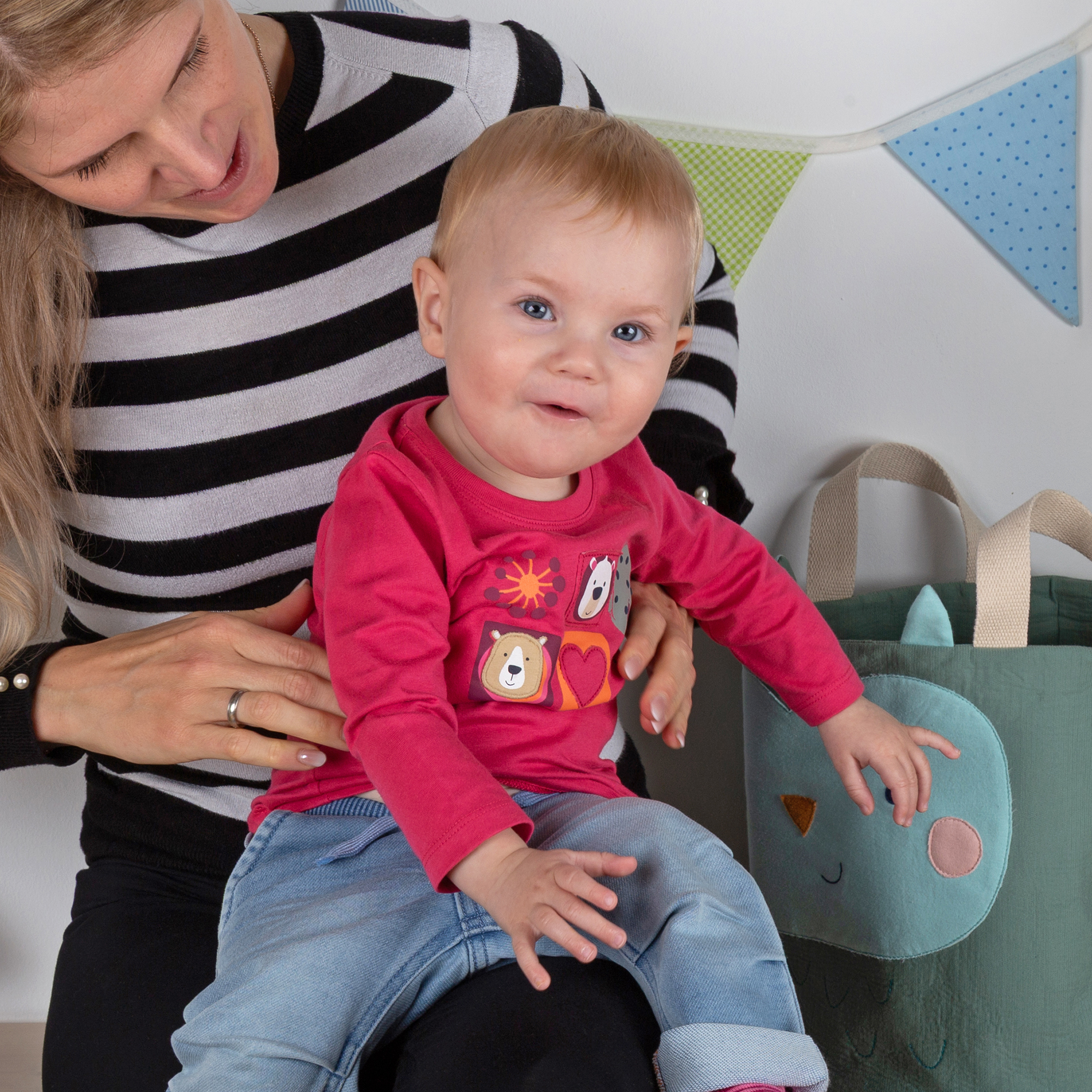 Baby Langarmshirt Bärchen Fancy Forest, pink Baby Langarmshirt Bärchen Fancy Forest, pink