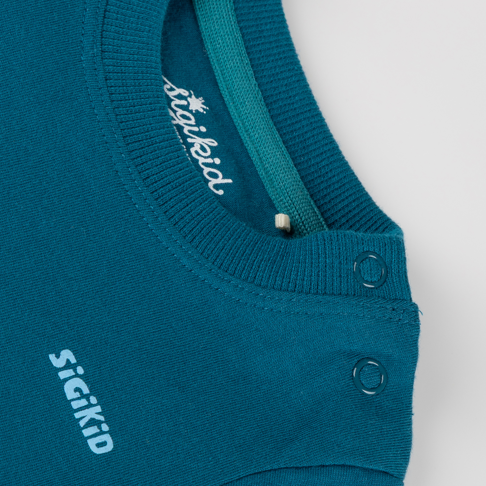 Baby Langarmshirt Fahrzeuge, blaugrün