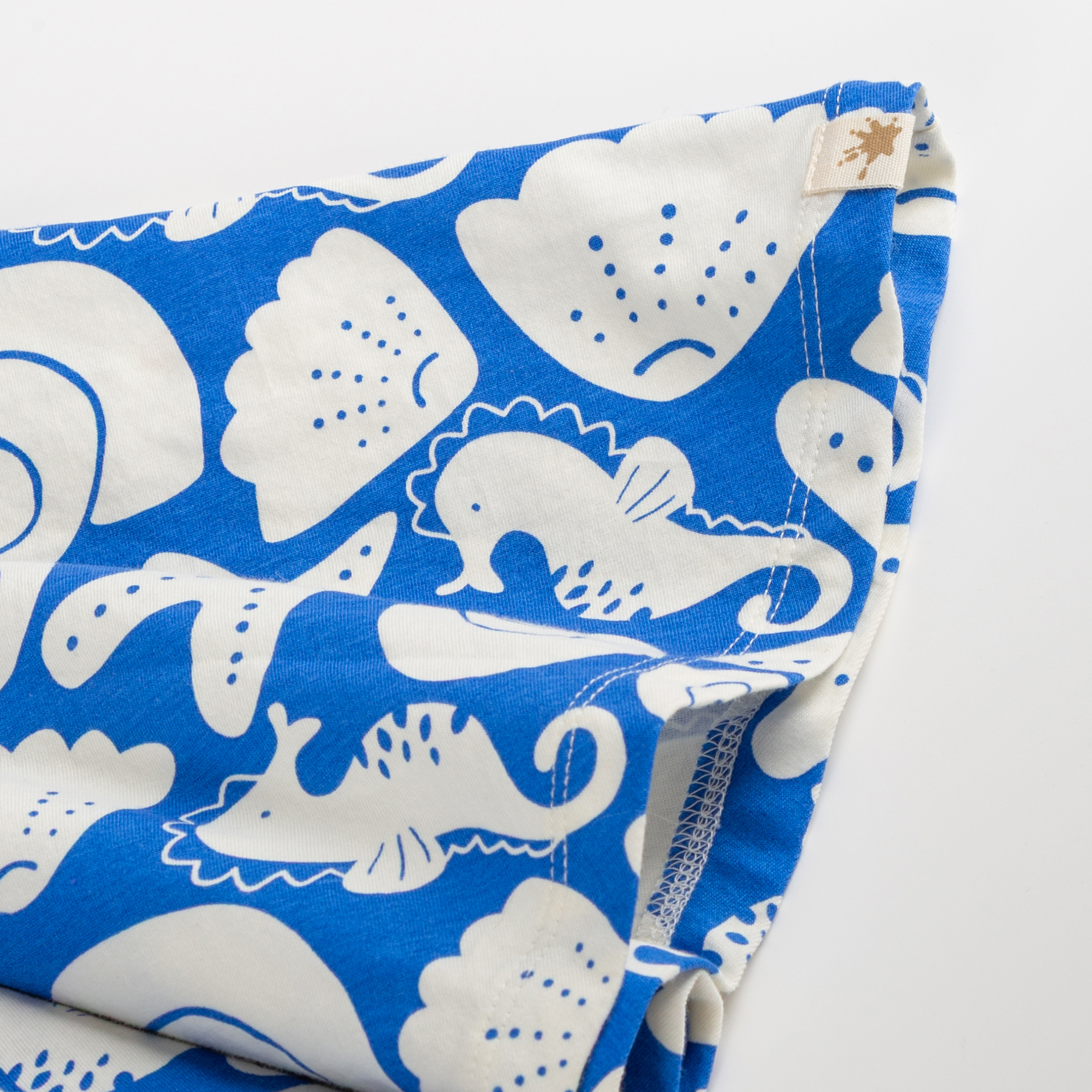 Kinder Kleid Strand, blau mit weiß