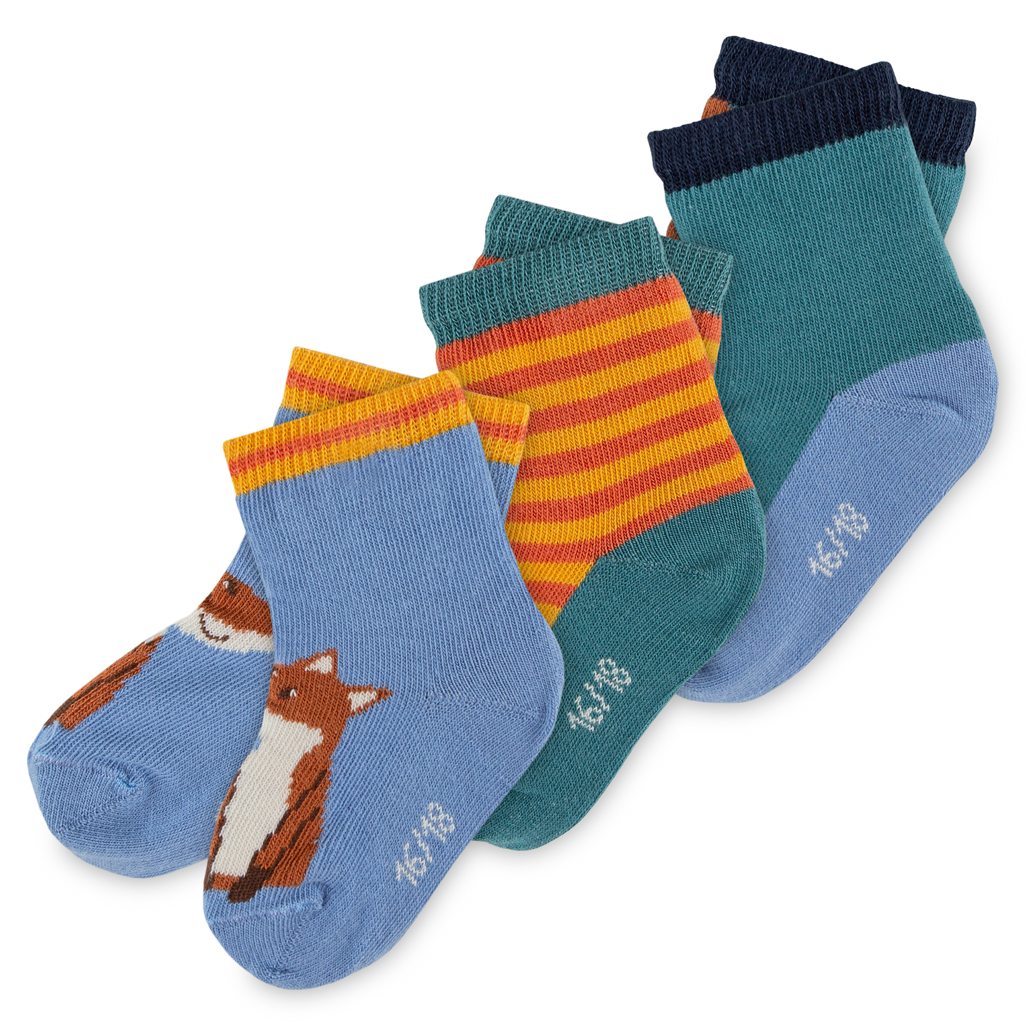 Baby 3er Sockenset Wild Fox