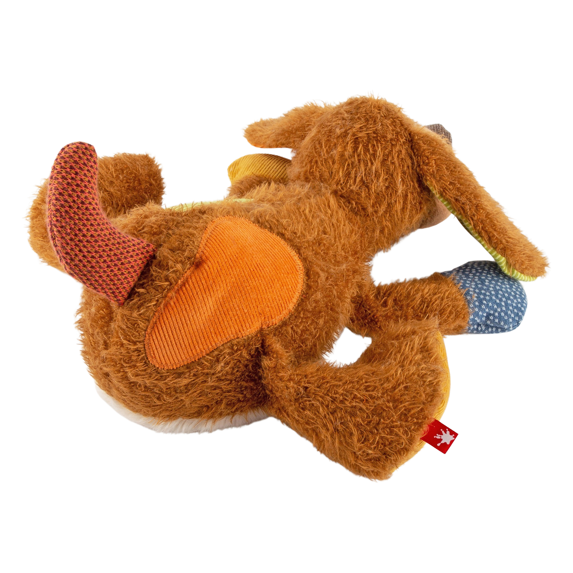 Kuscheltier Hund liegend, Patchwork Sweety Kuscheltier Hund liegend, Patchwork Sweety