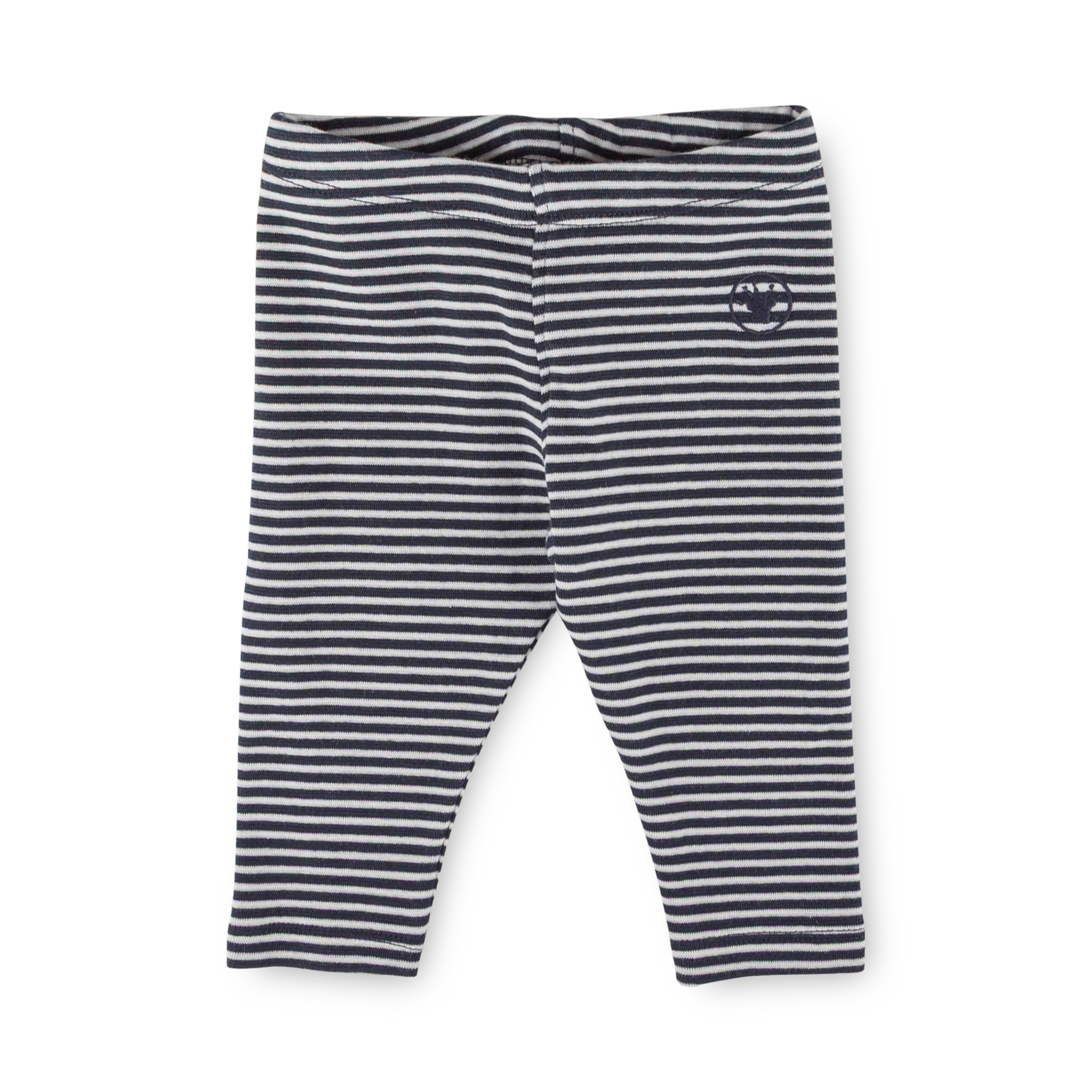 Striped baby rib knit leggings Curious Owl
