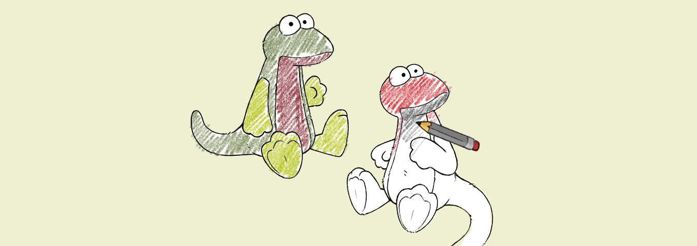 Ausmalbild: Eidechsen