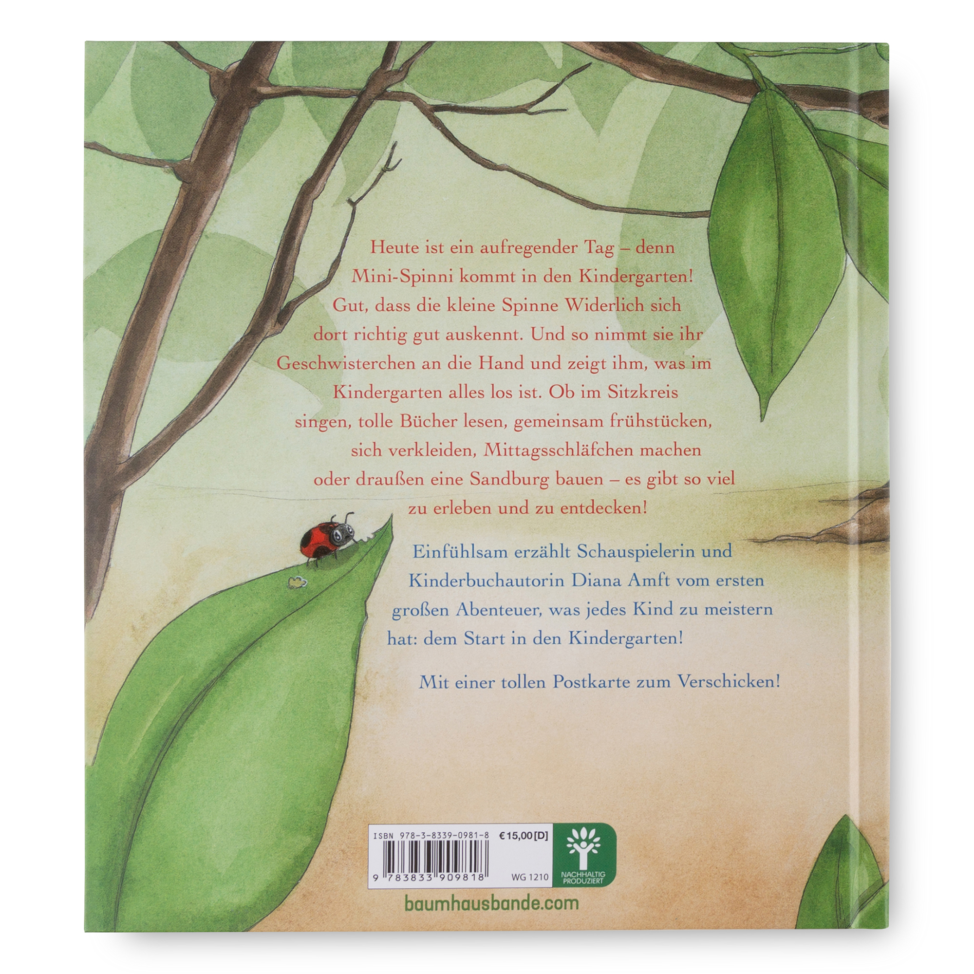 Kinderbuch Mini-Spinni kommt in den Kindergarten - Die kleine Spinne Widerlich Kinderbuch Mini-Spinni kommt in den Kindergarten - Die kleine Spinne Widerlich