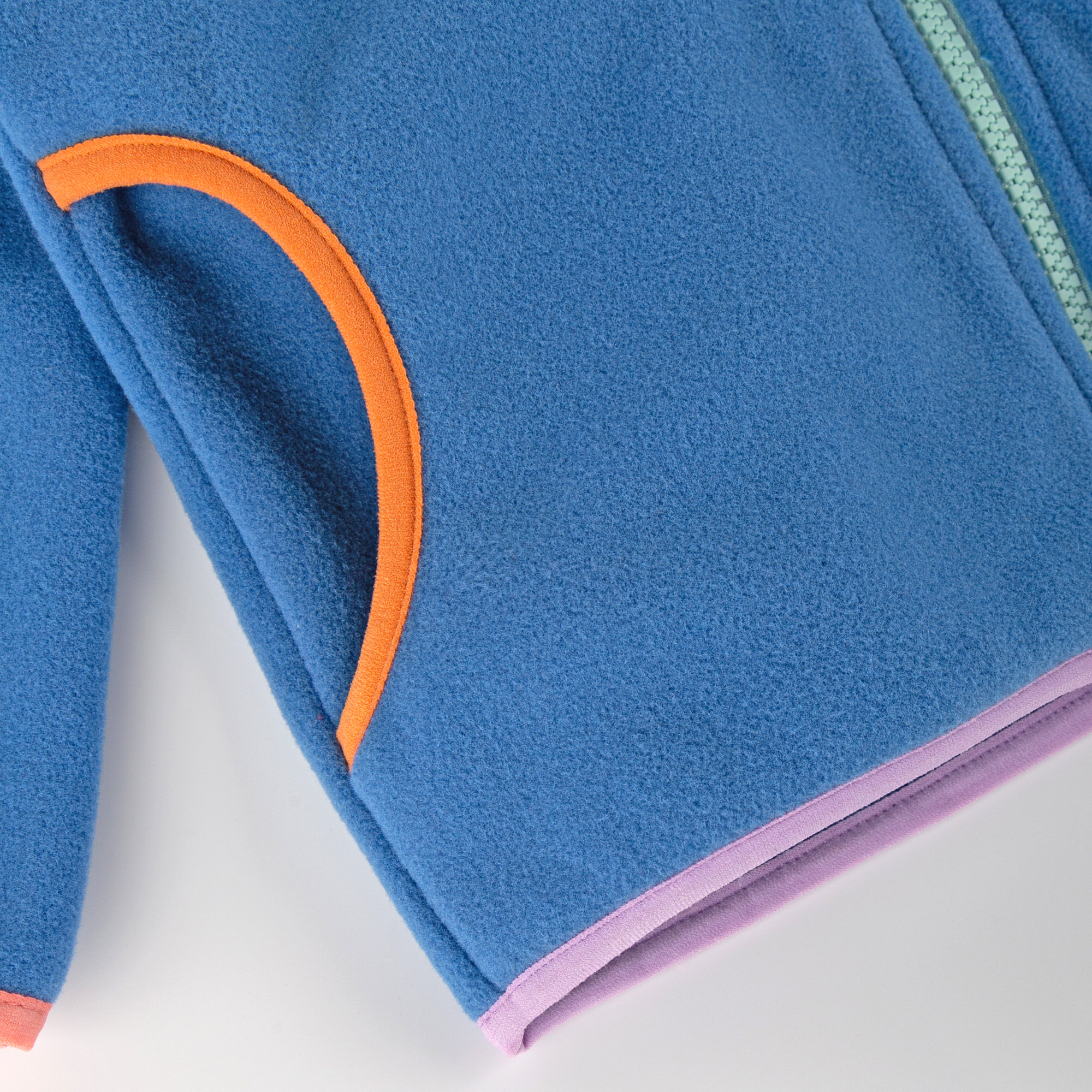 Blaue Kinder Fleecejacke Wild Flamingo Blaue Kinder Fleecejacke Wild Flamingo