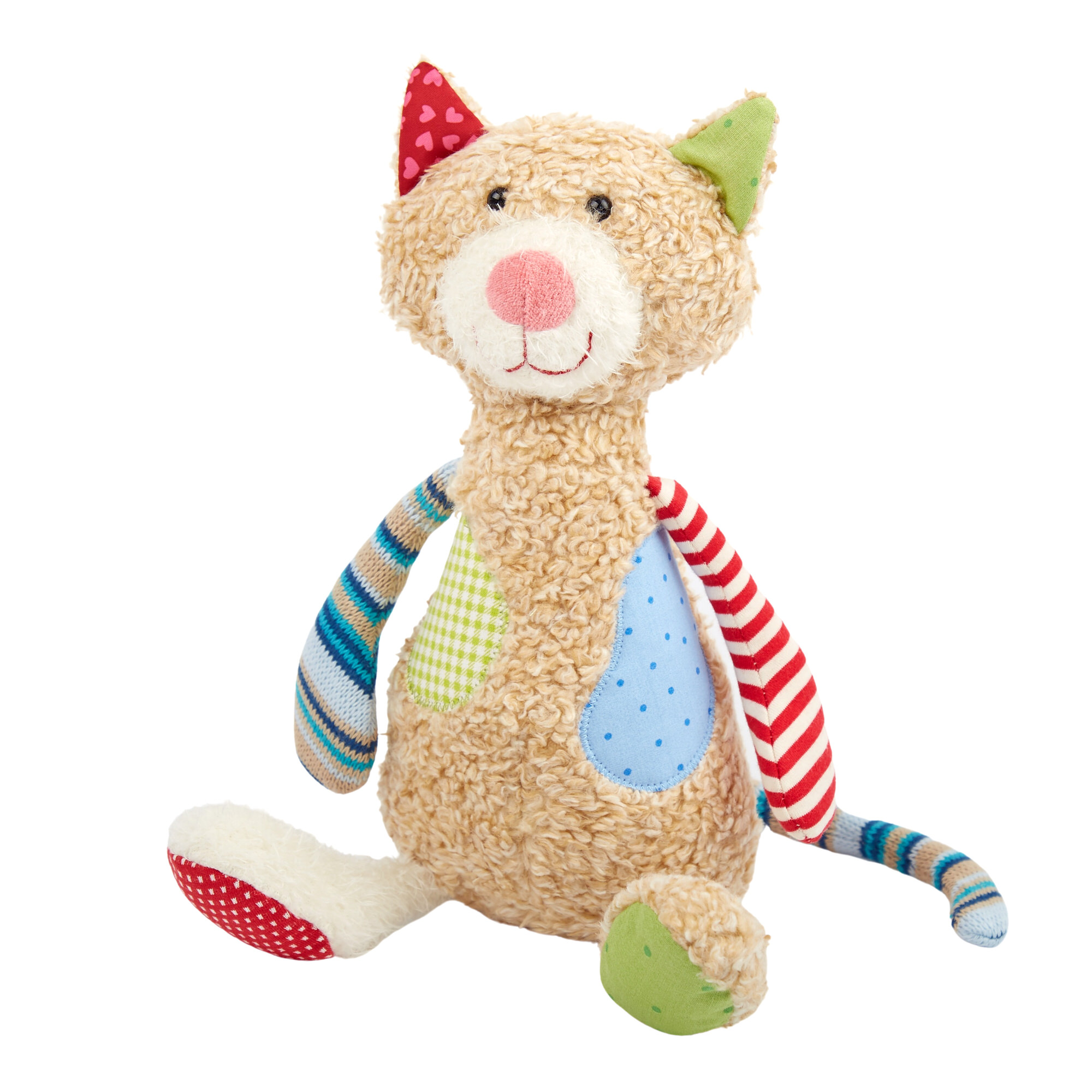 Kuscheltier Katze im Patchworkstyle Kuscheltier Katze im Patchworkstyle