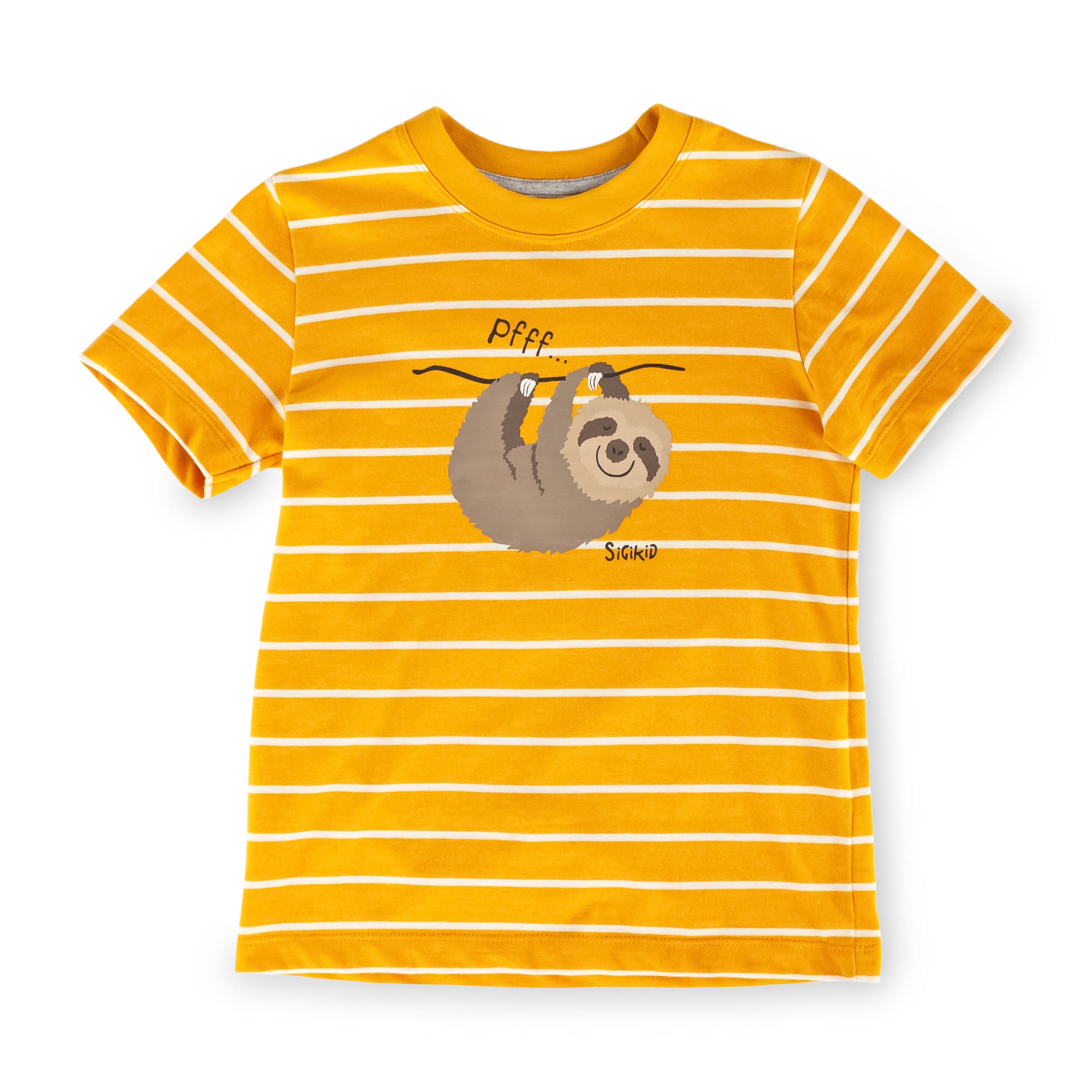 Kinder Shorty Pyjama Faultier, gelb Kinder Shorty Pyjama Faultier, gelb