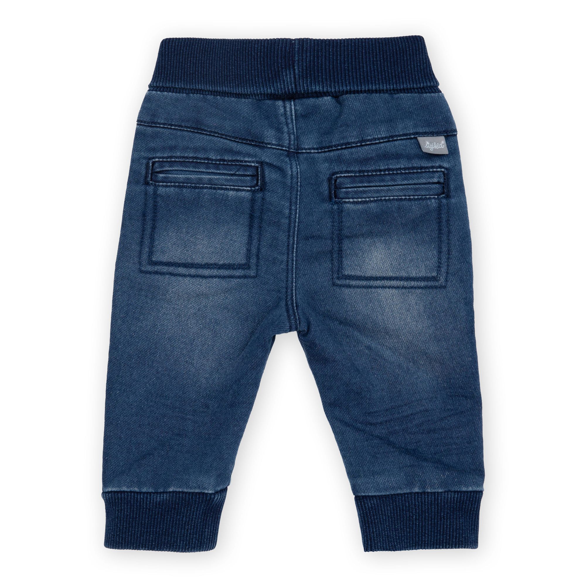 Babyjeans mit Beinbündchen in Dunkelblau Babyjeans mit Beinbündchen in Dunkelblau
