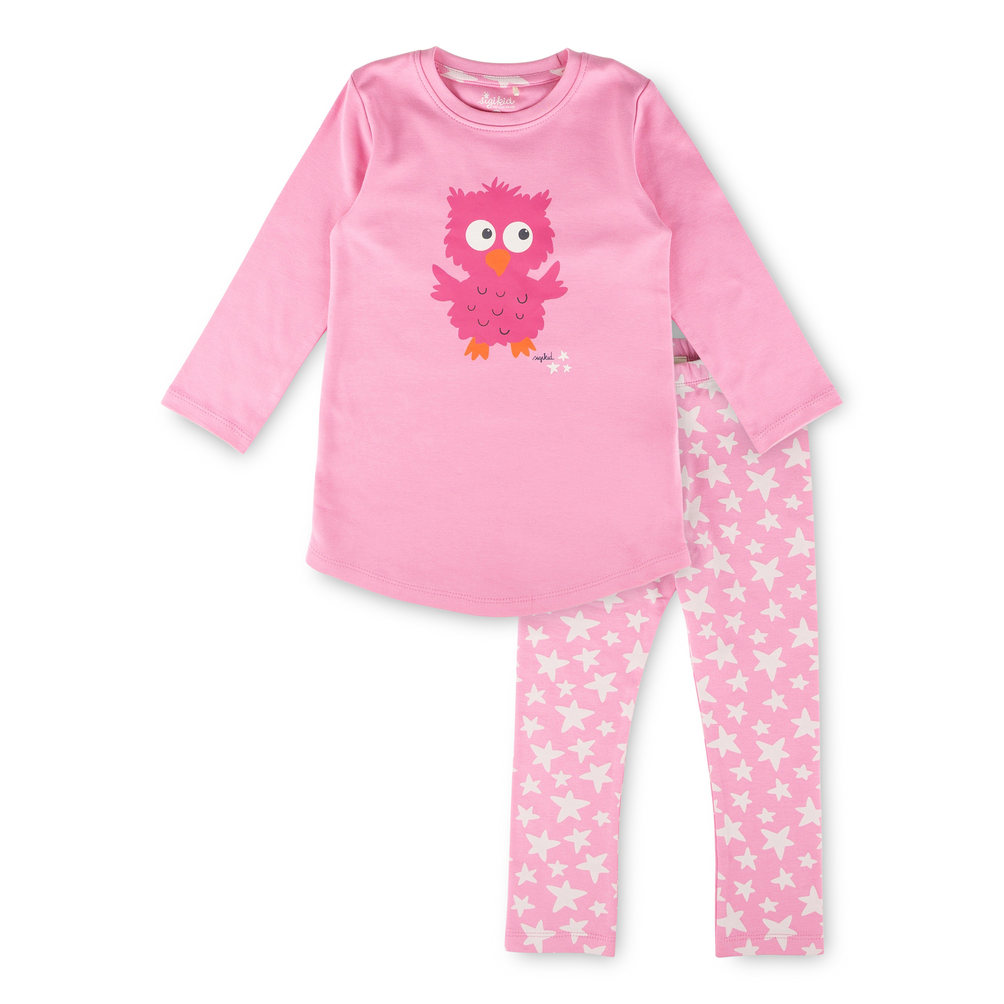 Kinder Pyjama Eule, pink