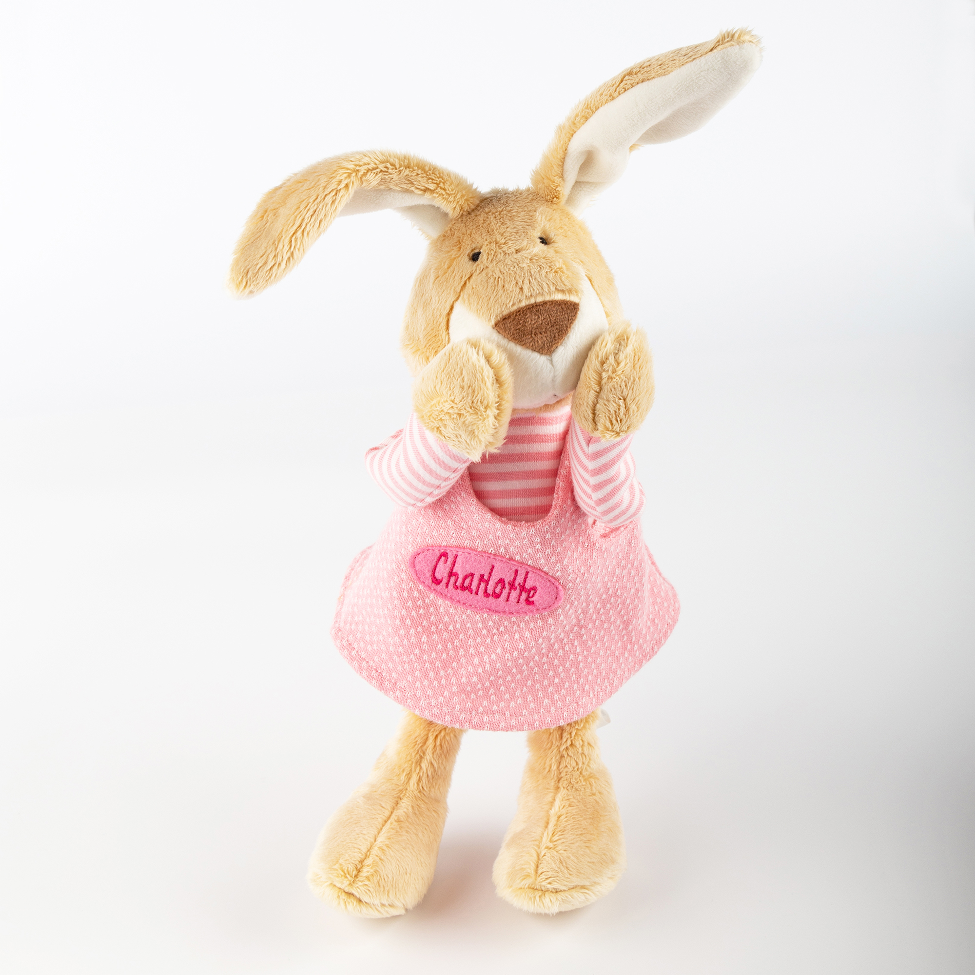 Kuscheltier Namensspielfigur Hase rosa Kuscheltier Namensspielfigur Hase rosa
