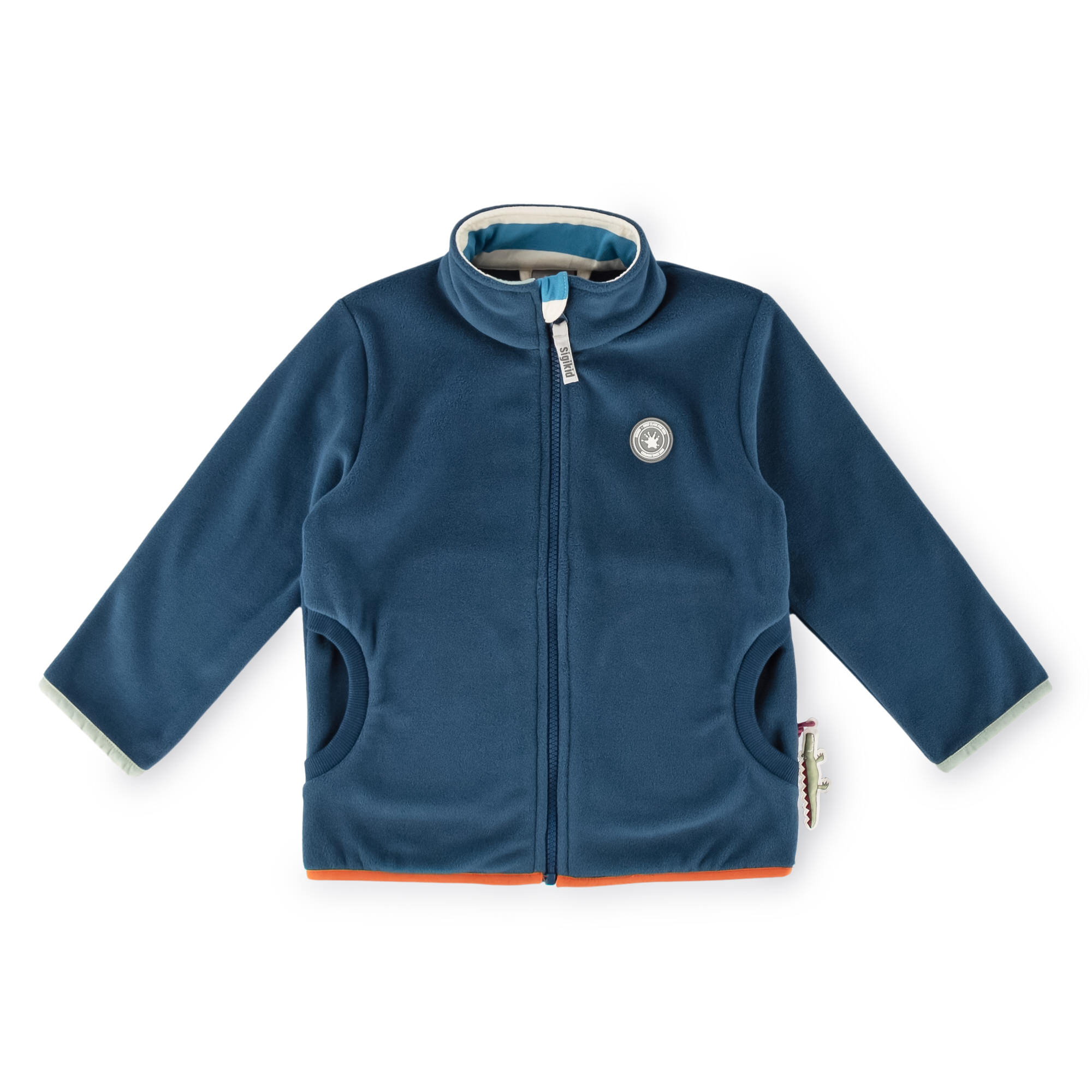 Blaue Fleecejacke Happy Crocodile