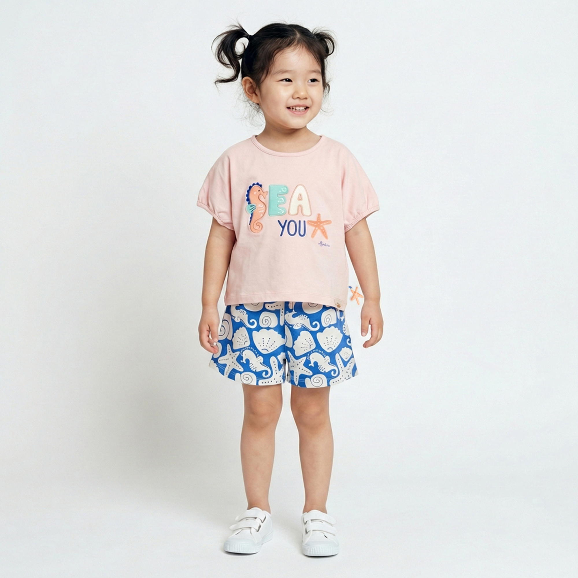 Kinder T-Shirt Seepferdchen, rosa