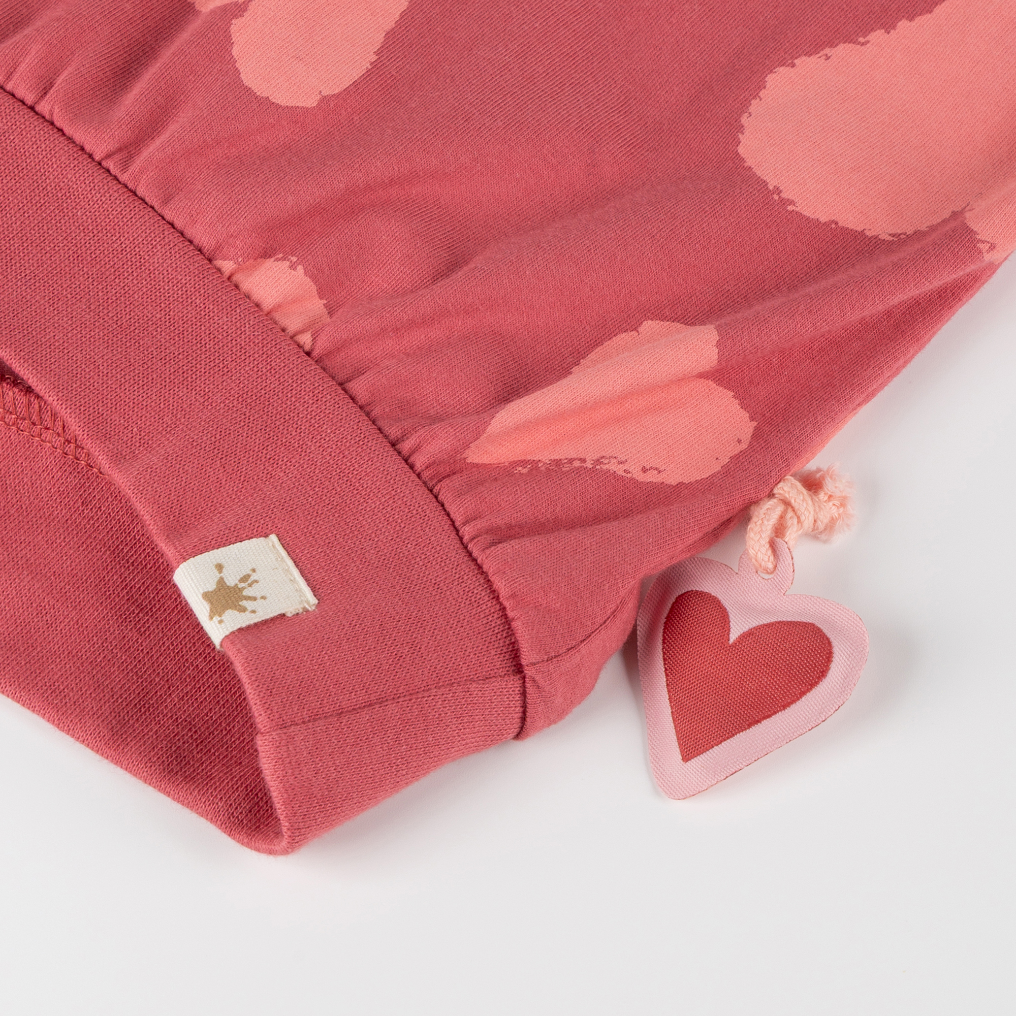 Kinder Langarmshirt mit Herzchen Print, rosarot