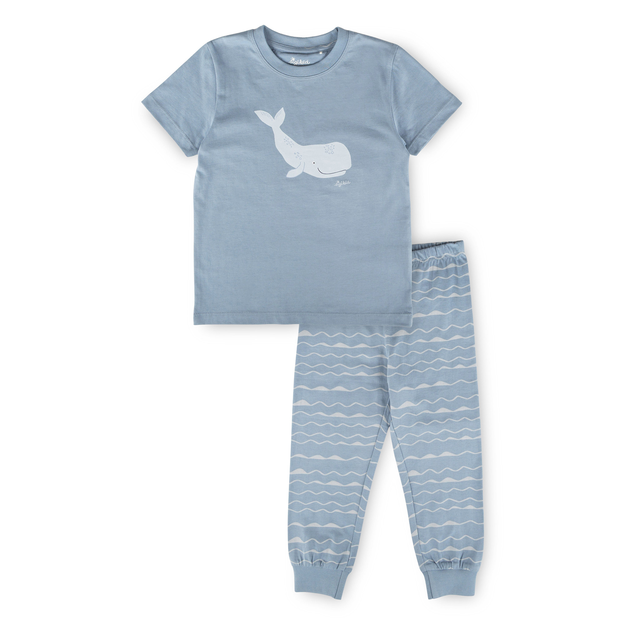 Kinder Pyjama Wal, hellblau