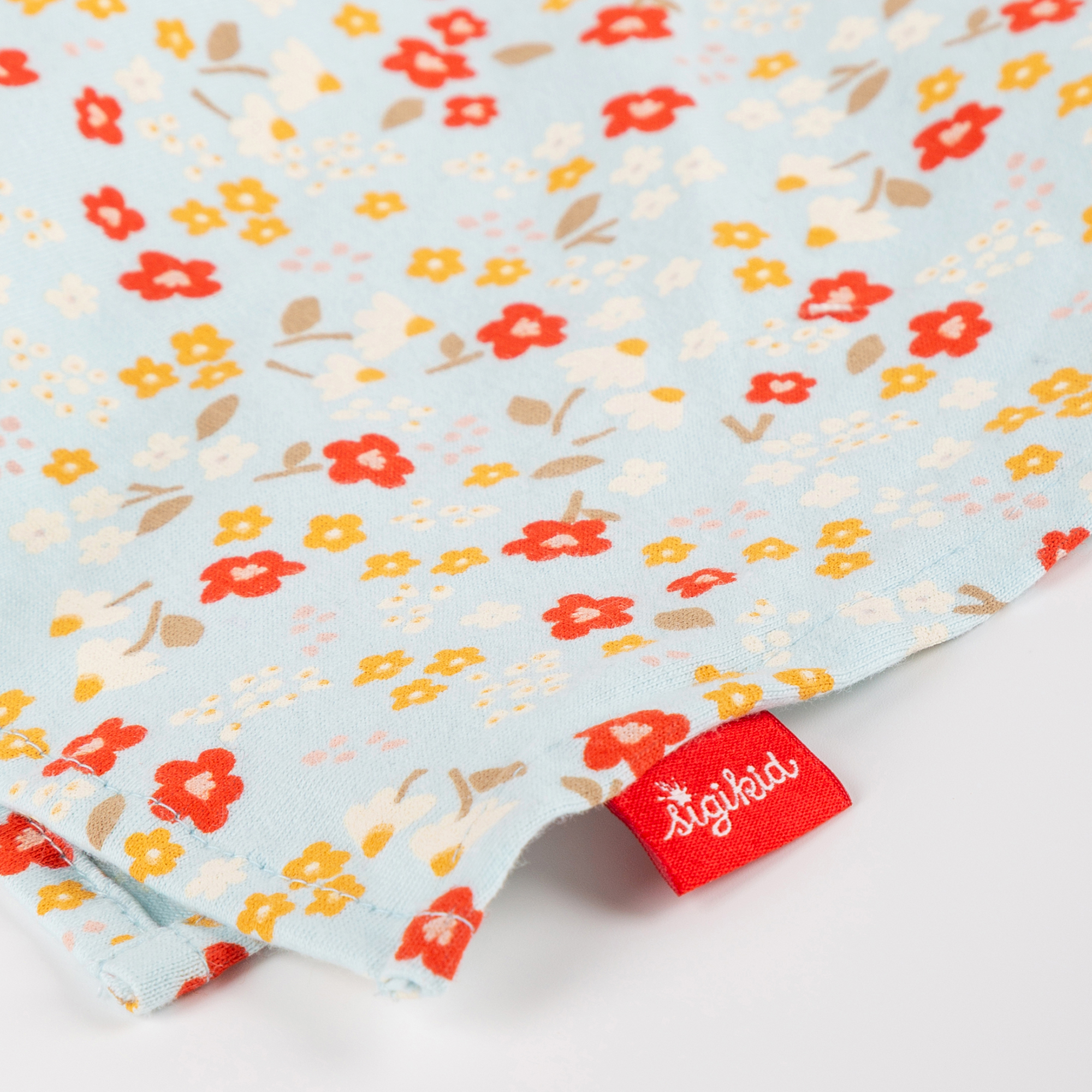 Baby comforter blankie bunny, light blue