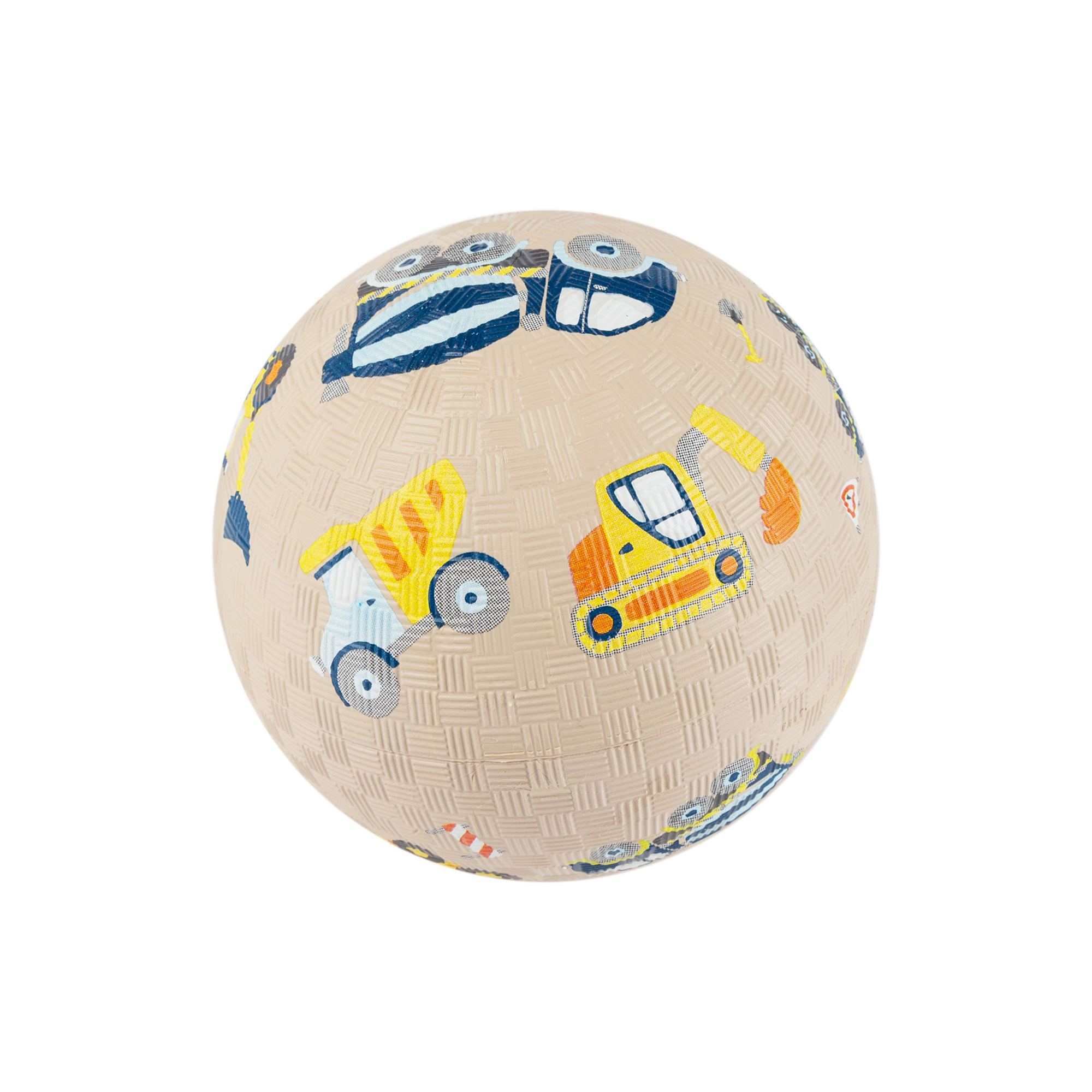 Kinder Spielball Baufahrzeuge beige, 12 cm
