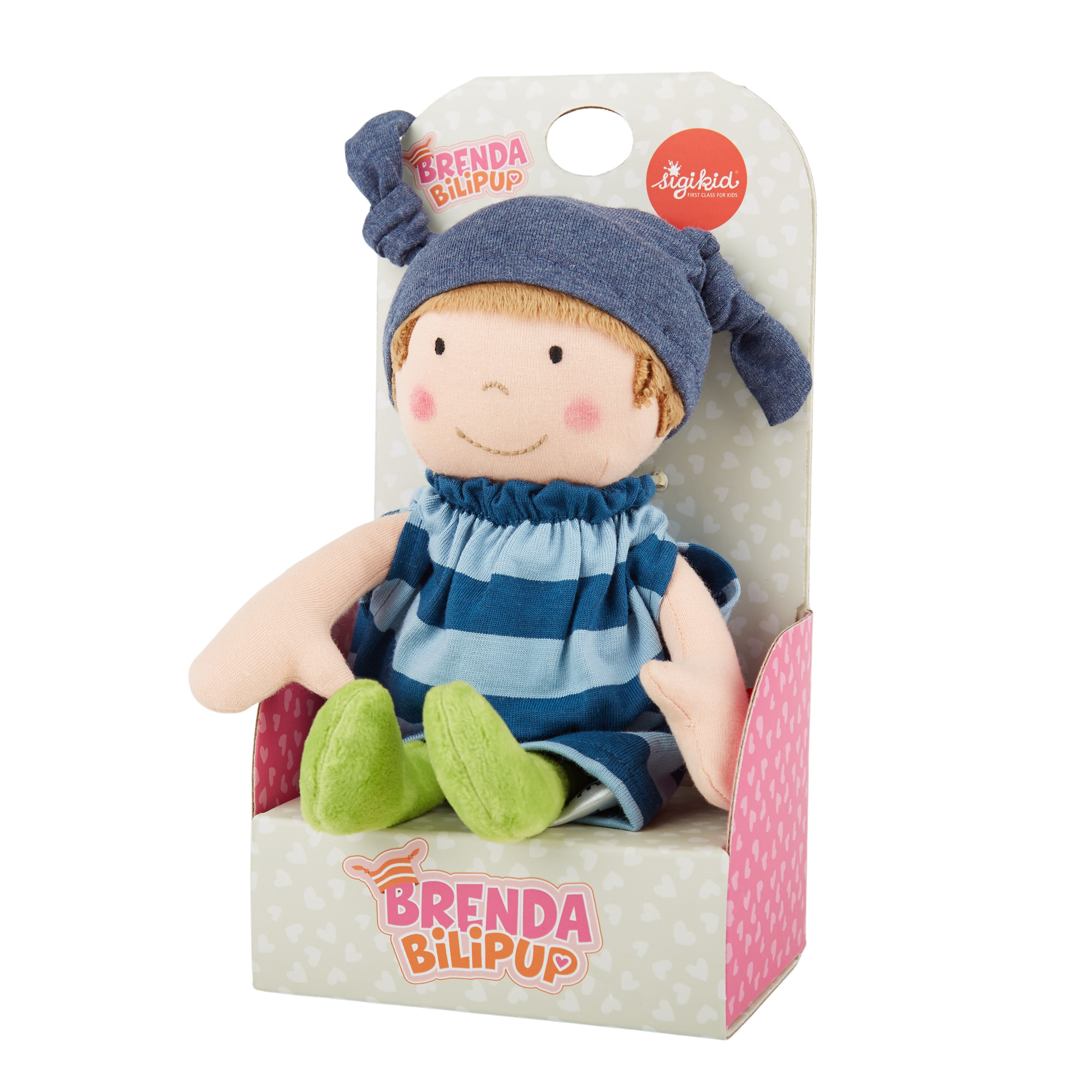 Stoffpuppe Brenda Bilipup, blau Stoffpuppe Brenda Bilipup, blau