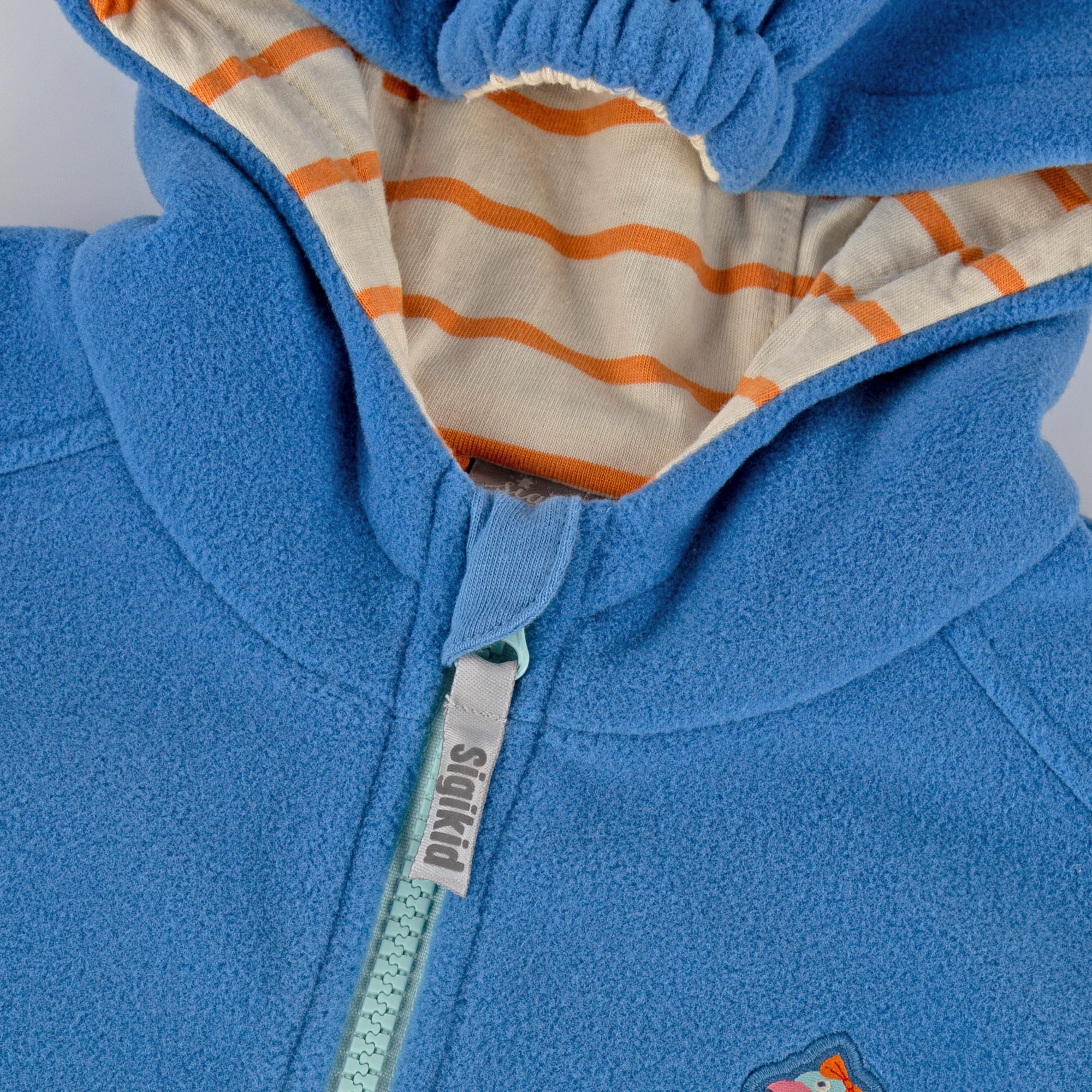 Blaue Kinder Fleecejacke Wild Flamingo Blaue Kinder Fleecejacke Wild Flamingo