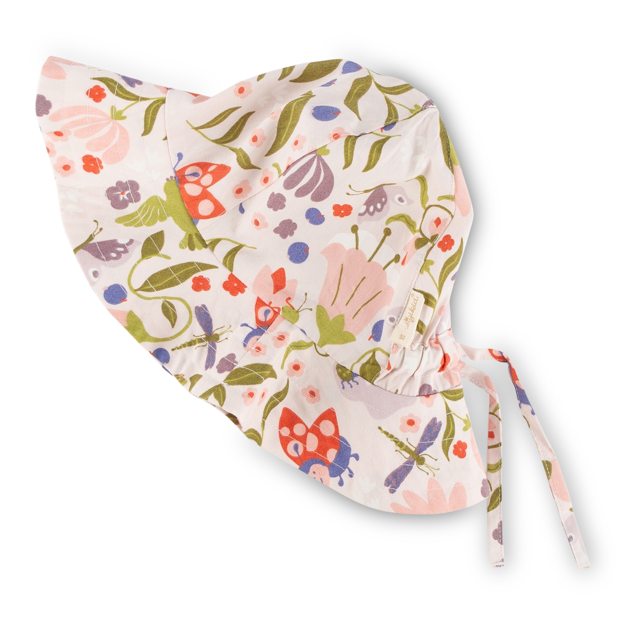 Kinder Sonnenhut Marienkäfer, mit Blumenprint Kinder Sonnenhut Marienkäfer, mit Blumenprint