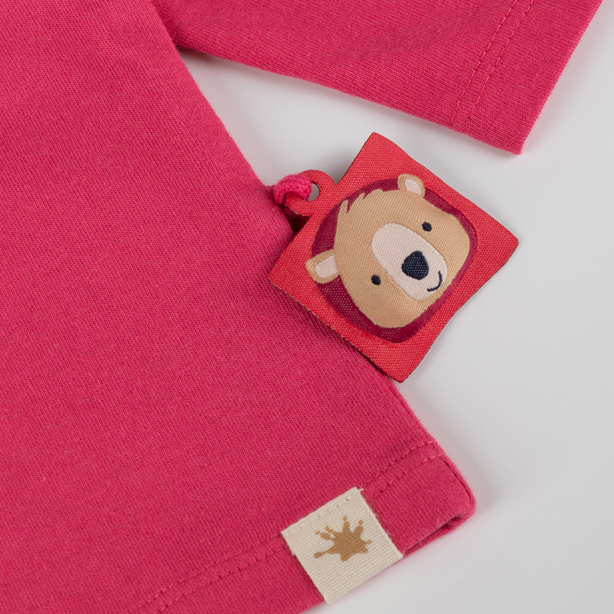 Baby Langarmshirt Bärchen Fancy Forest, pink