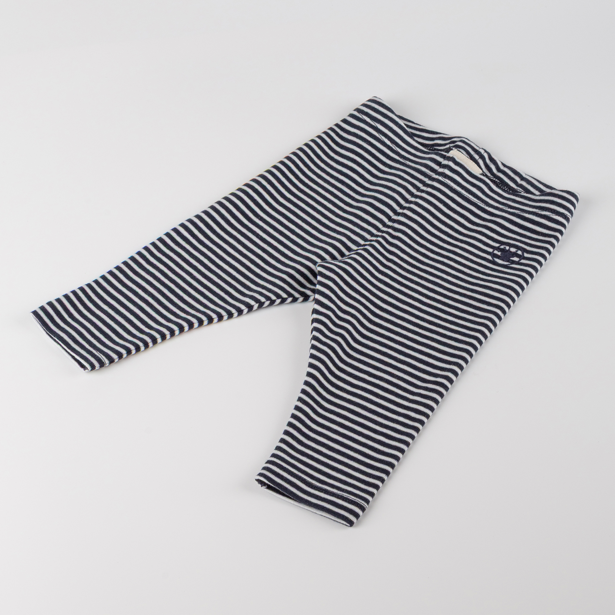 Striped baby rib knit leggings Curious Owl
