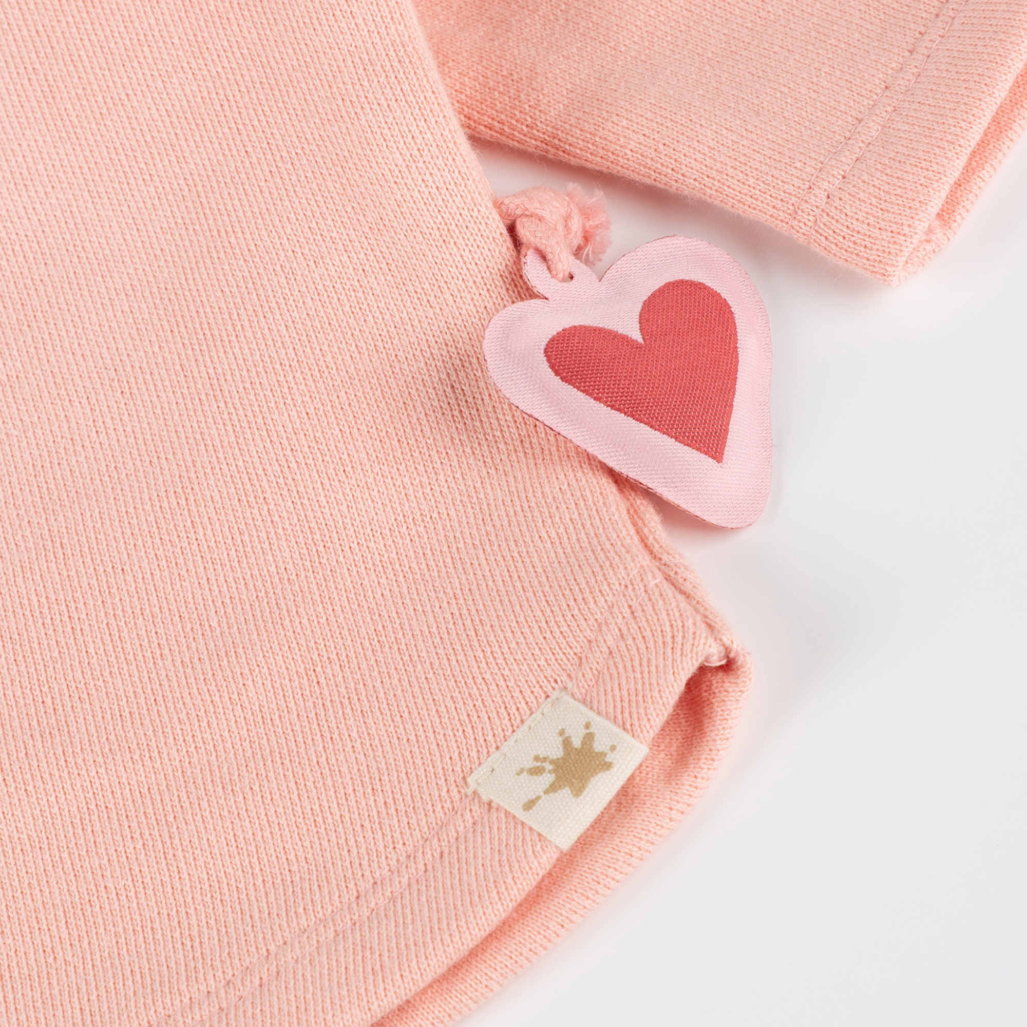 Baby Sweatshirt mit Vögelchen Stickmotiv, rosa